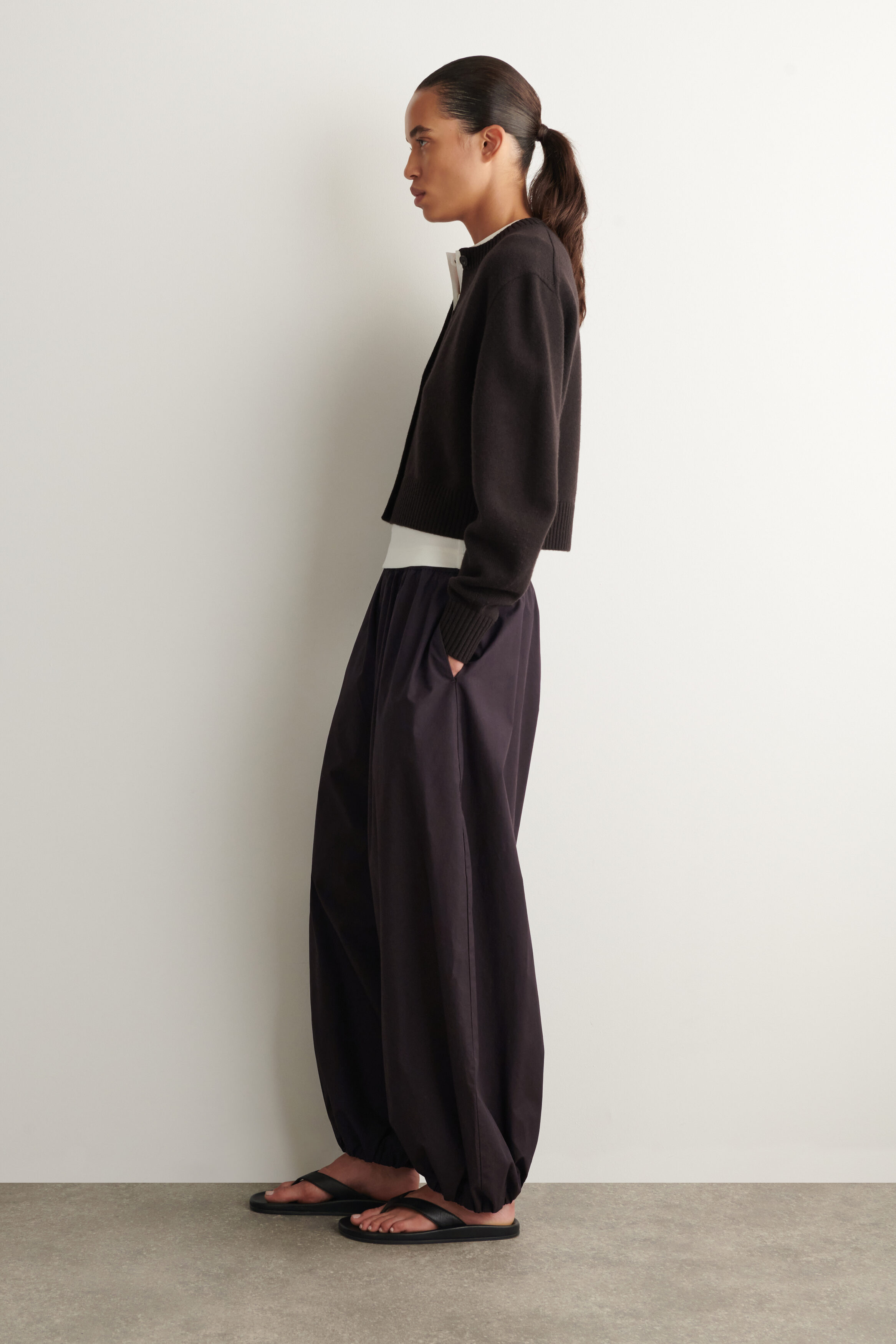 MERINO WOOL SWEATER - BROWN