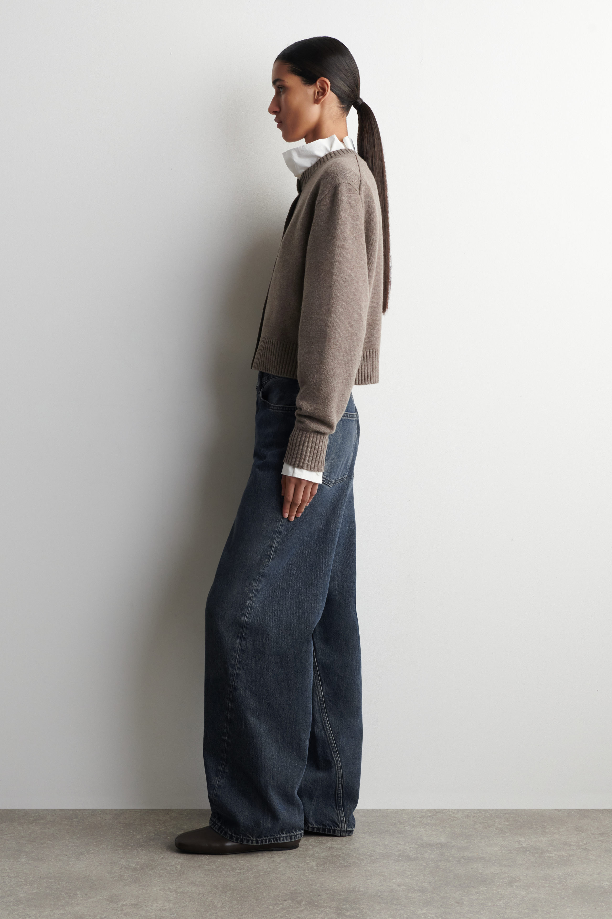 MERINO WOOL SWEATER - BEIGE MÉLANGE