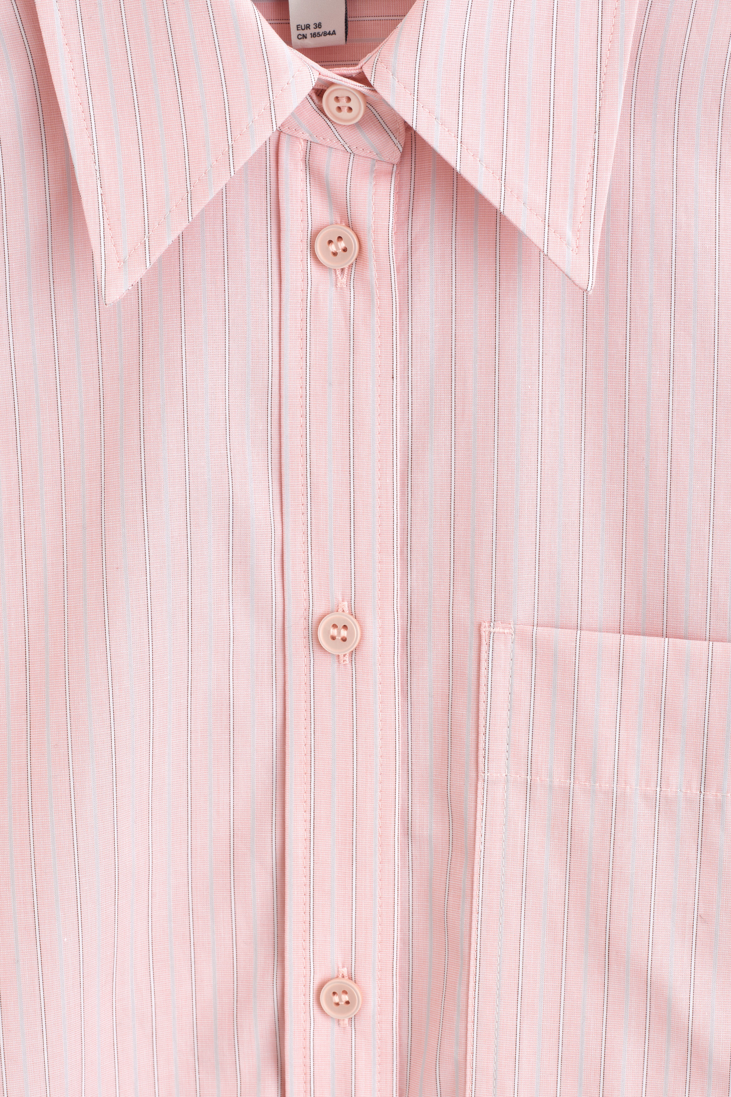 STRIPED COTTON SHIRT - PINK / STRIPED