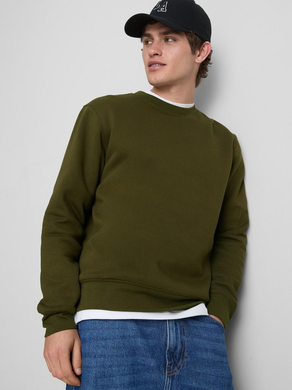 Regular Fit Sweatshirt - Olive