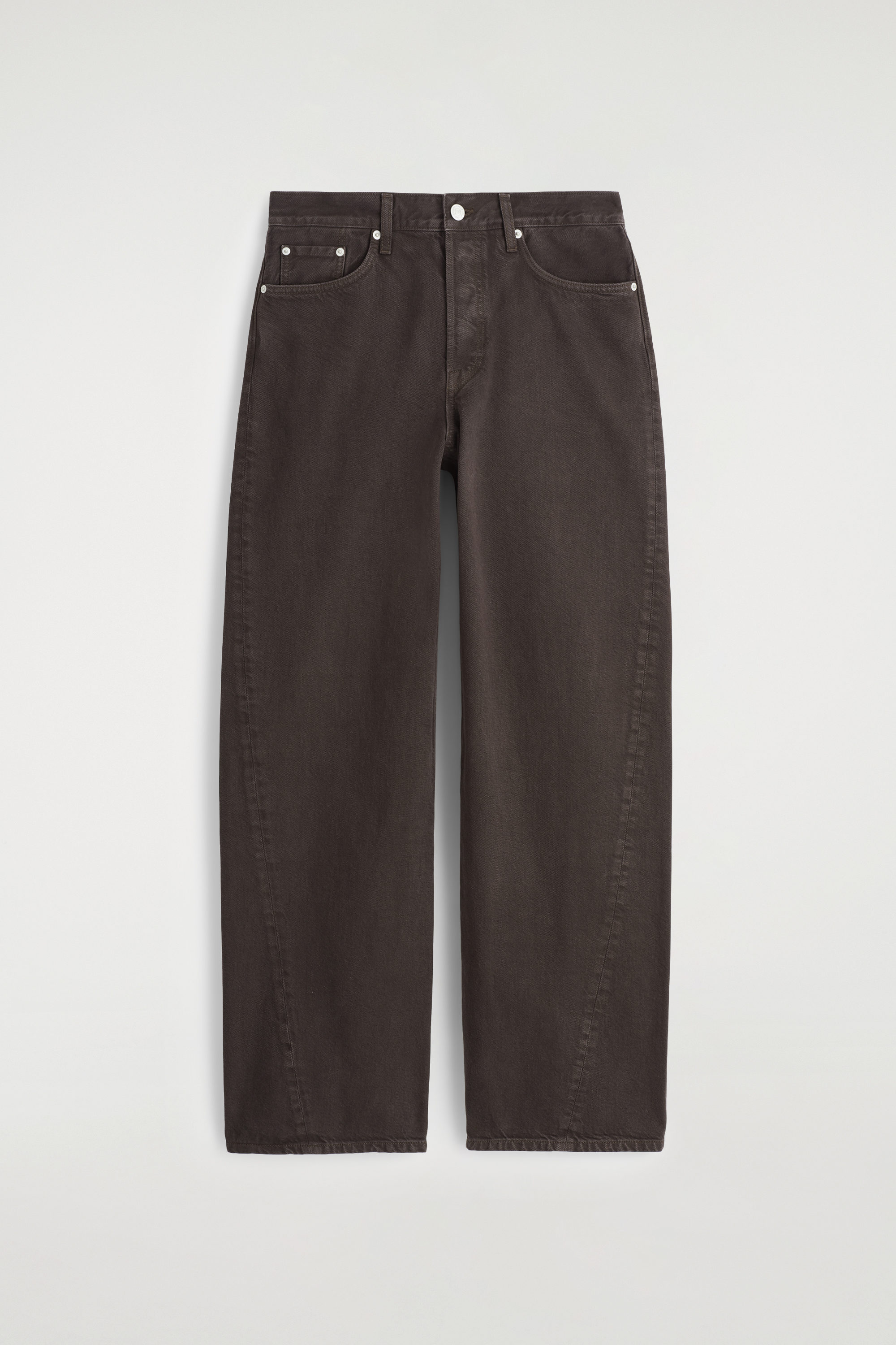 FACADE STRAIGHT-LEG JEANS - BROWN
