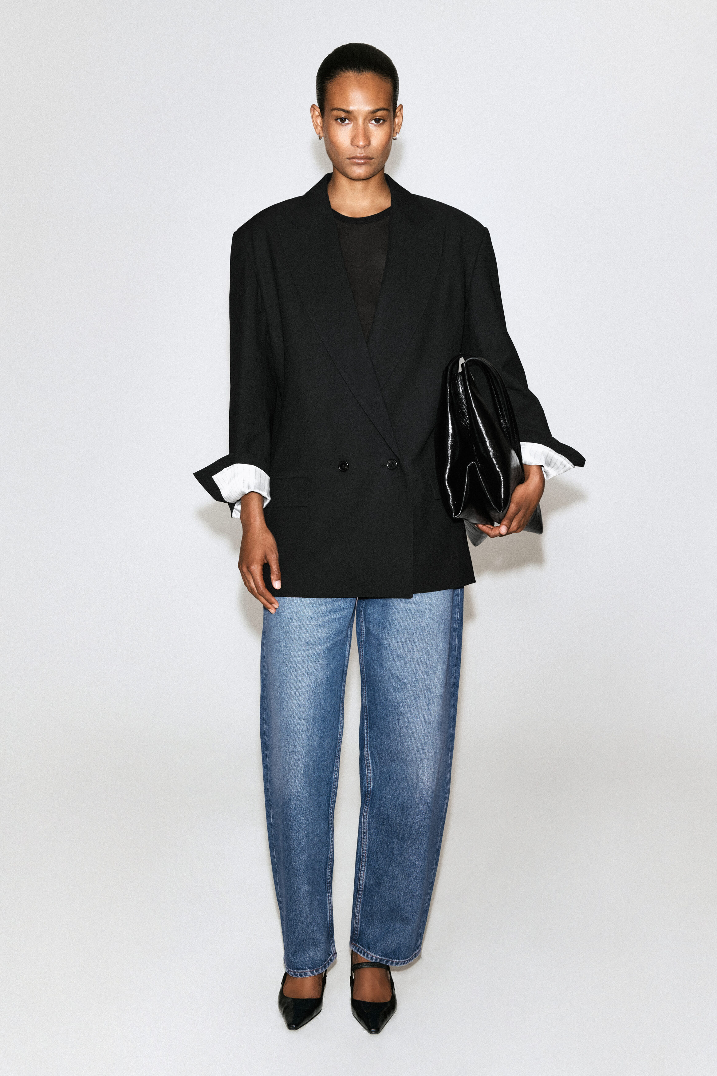BAY BARREL-LEG JEANS - BLUE