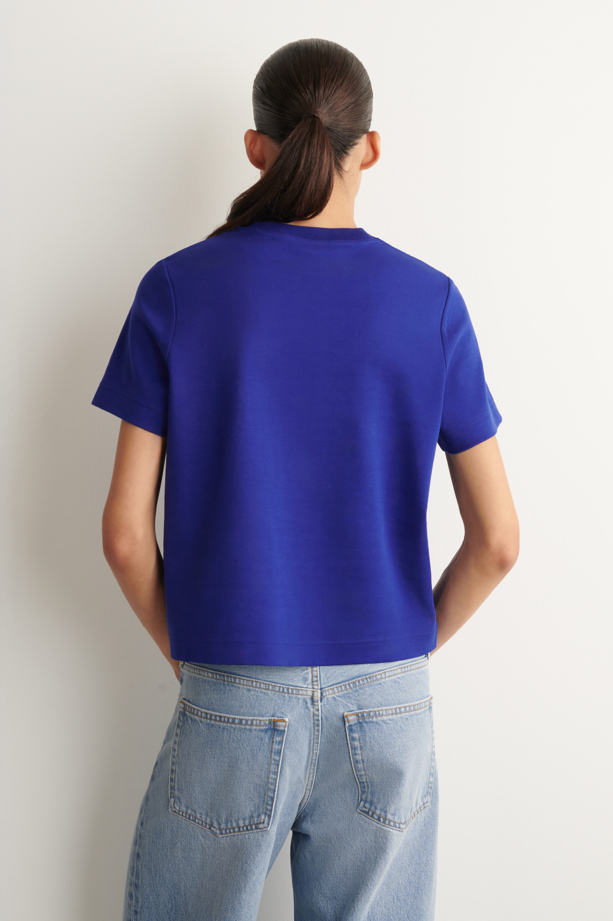 CLEAN CUT T-SHIRT - COBALT BLUE