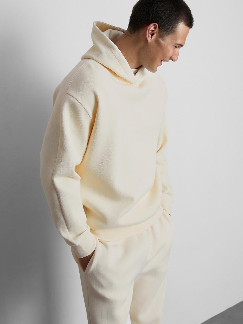 The Edit Textured Hoodie - Ivory