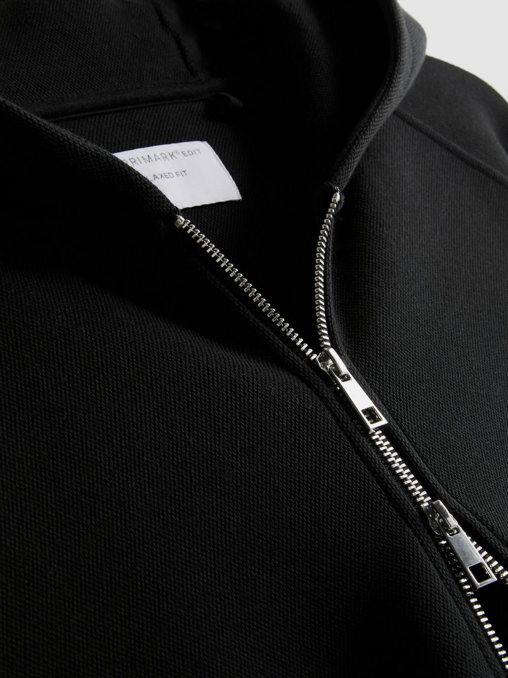The Edit Zip-Up Hoodie - Black