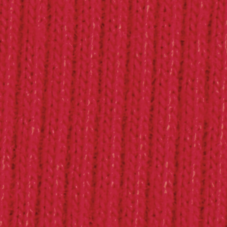 RIBBED HENLEY T-SHIRT - RED