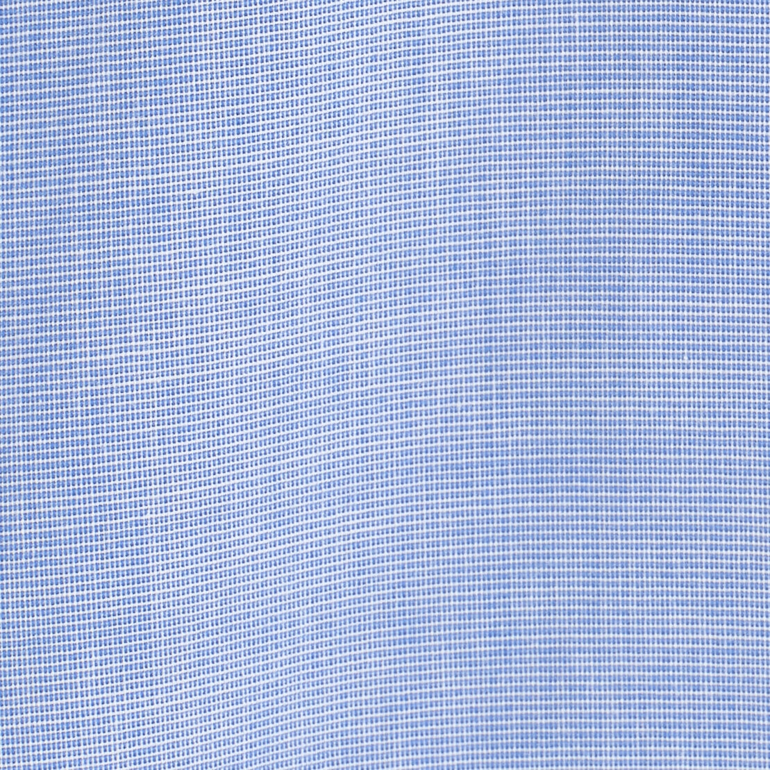 FOLDED-CUFF COTTON SHIRT - LIGHT-BLUE MÉLANGE