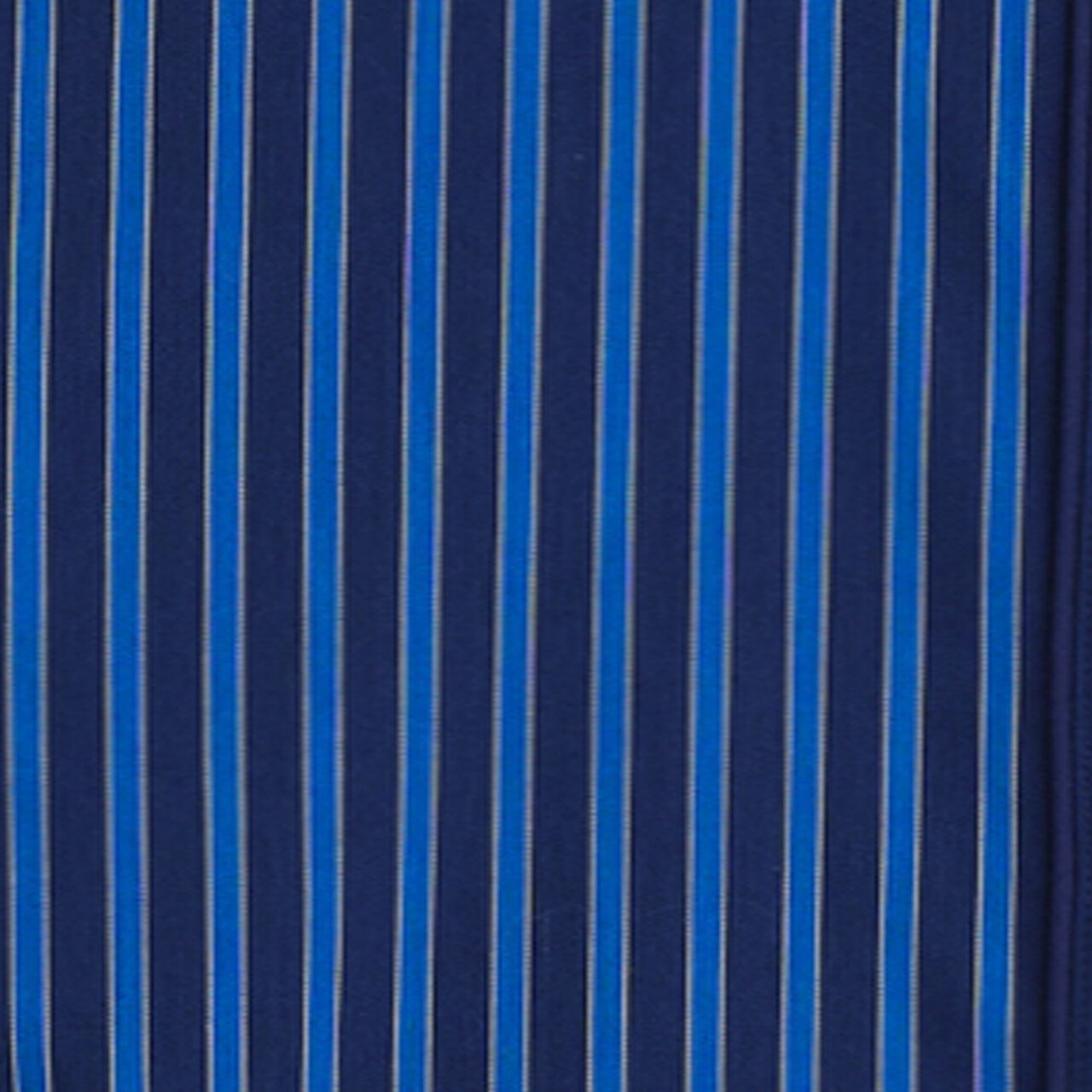 FOLDED-CUFF COTTON SHIRT - BLUE / STRIPED