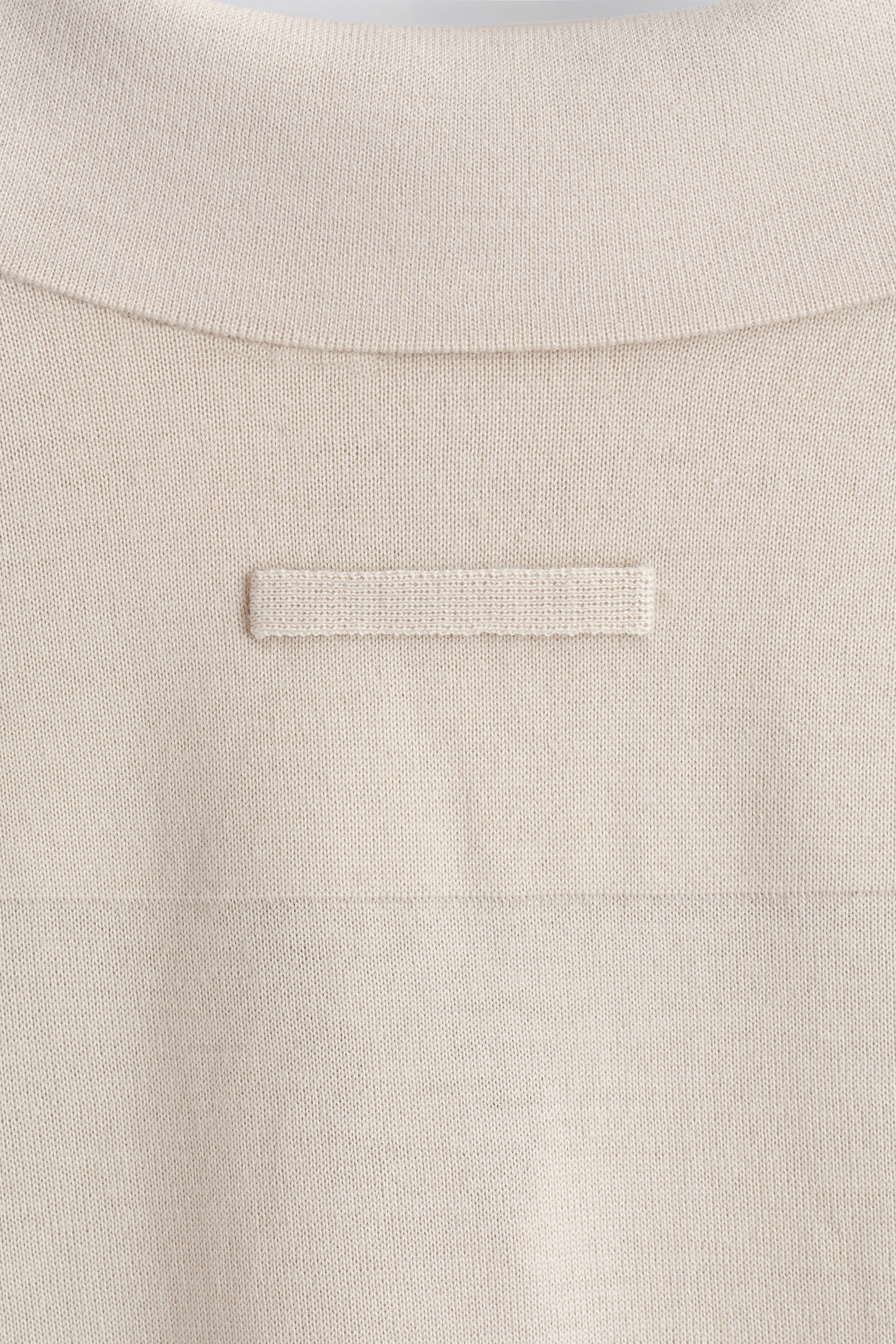 MERINO WOOL POLO SHIRT - ECRU