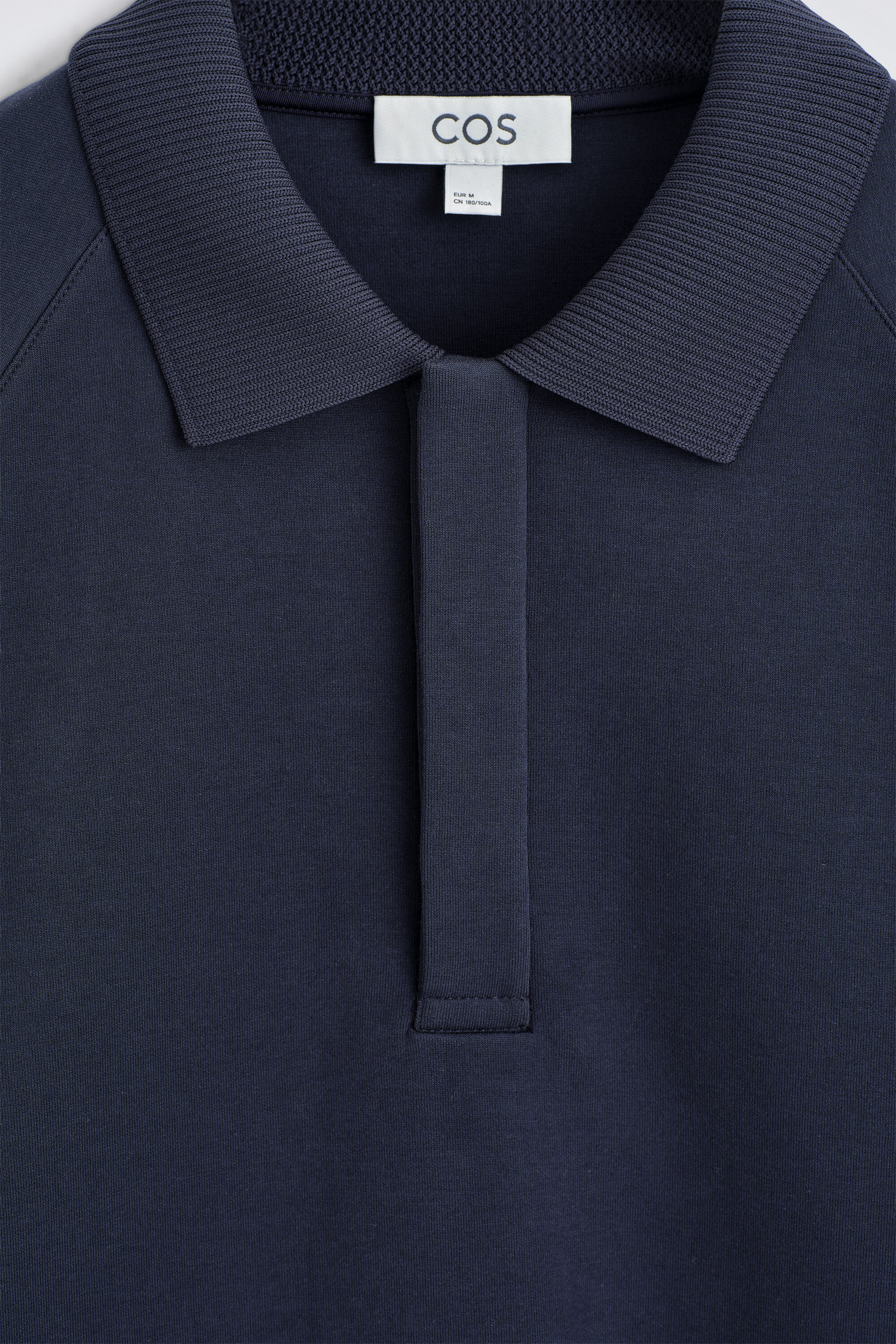 SCUBA-JERSEY POLO SHIRT - NAVY