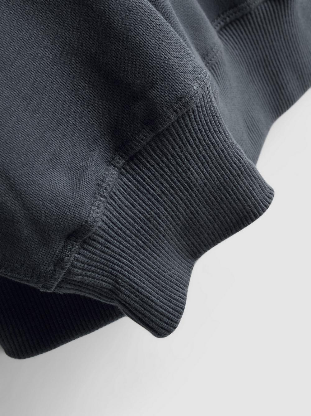 Cotton Rich Oversized Crew Neck Sweatshirt - Charcoal