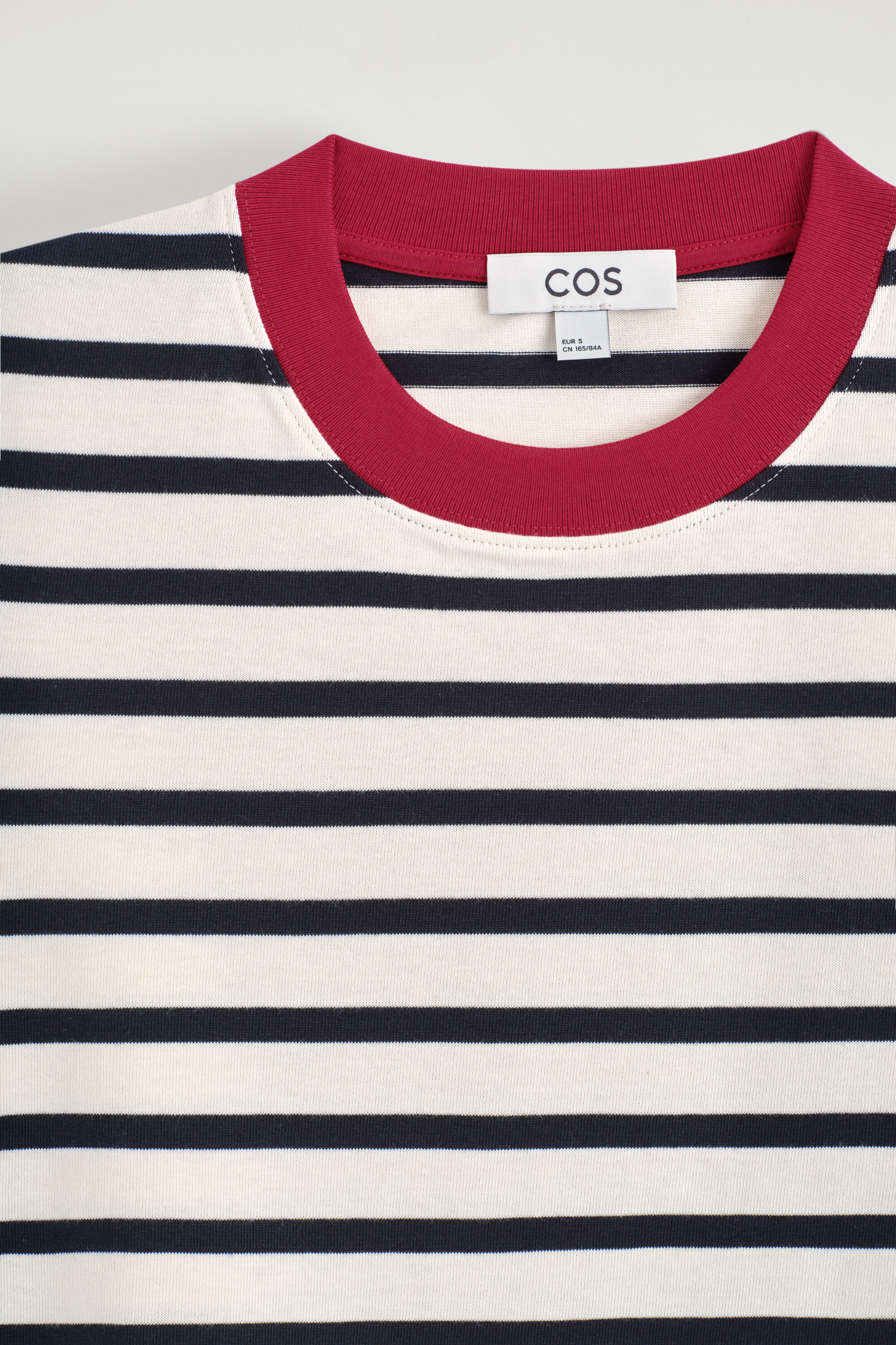 CLEAN CUT T-SHIRT - BLACK / WHITE / RED / STRIPED