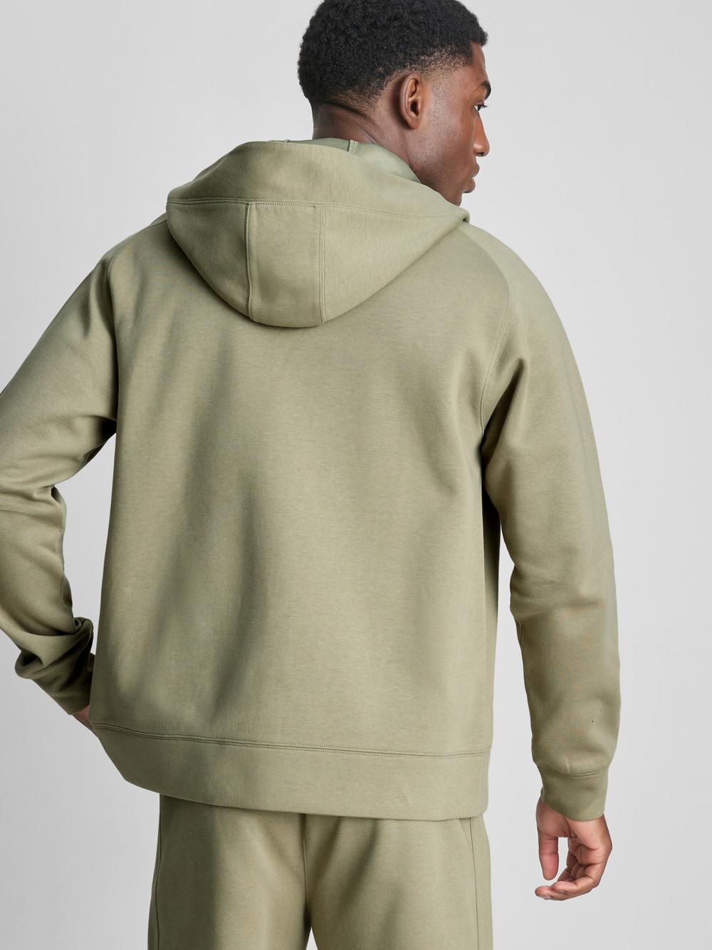 Zip-Up Gym Hoodie - Olive