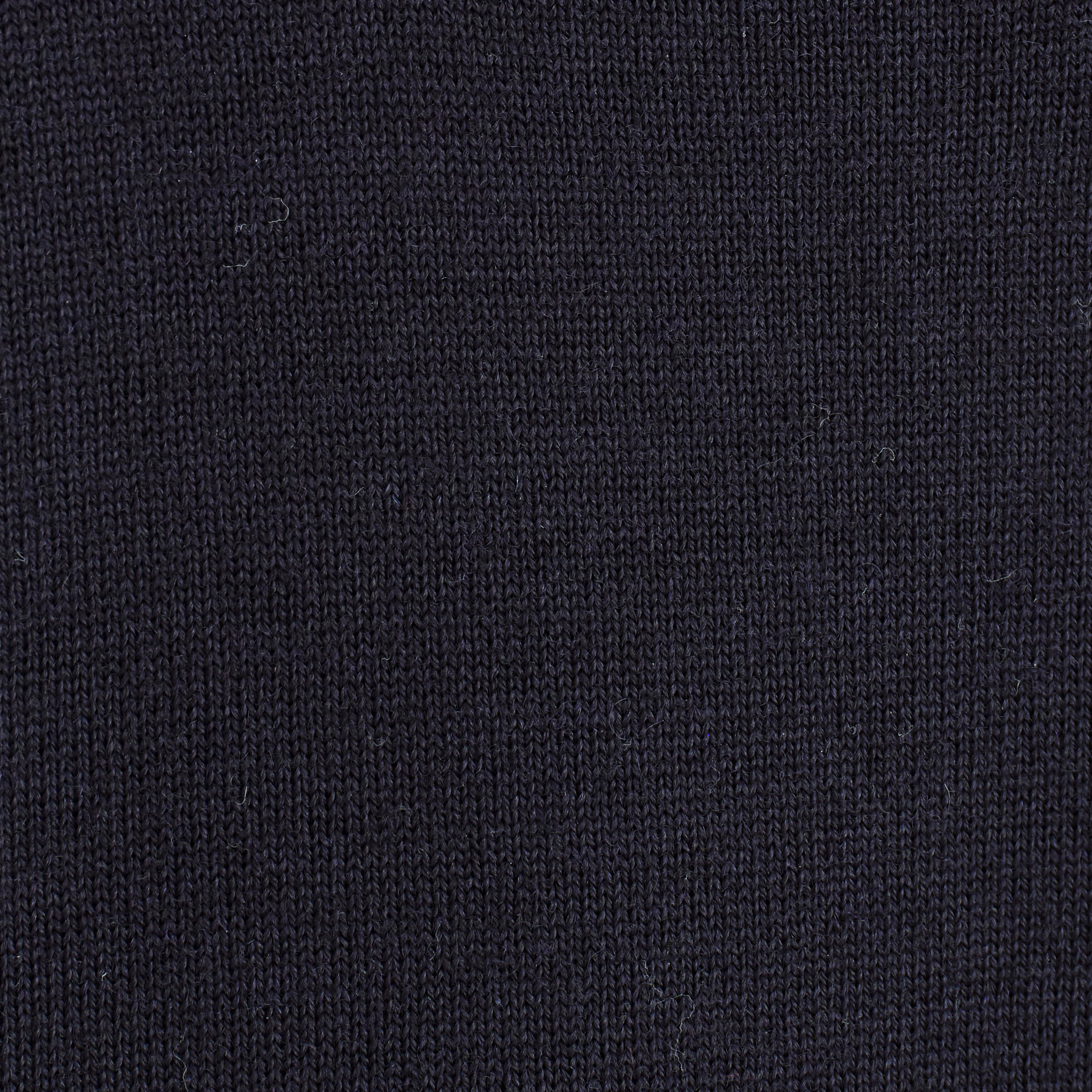 MERINO WOOL TURTLENECK TOP - NAVY