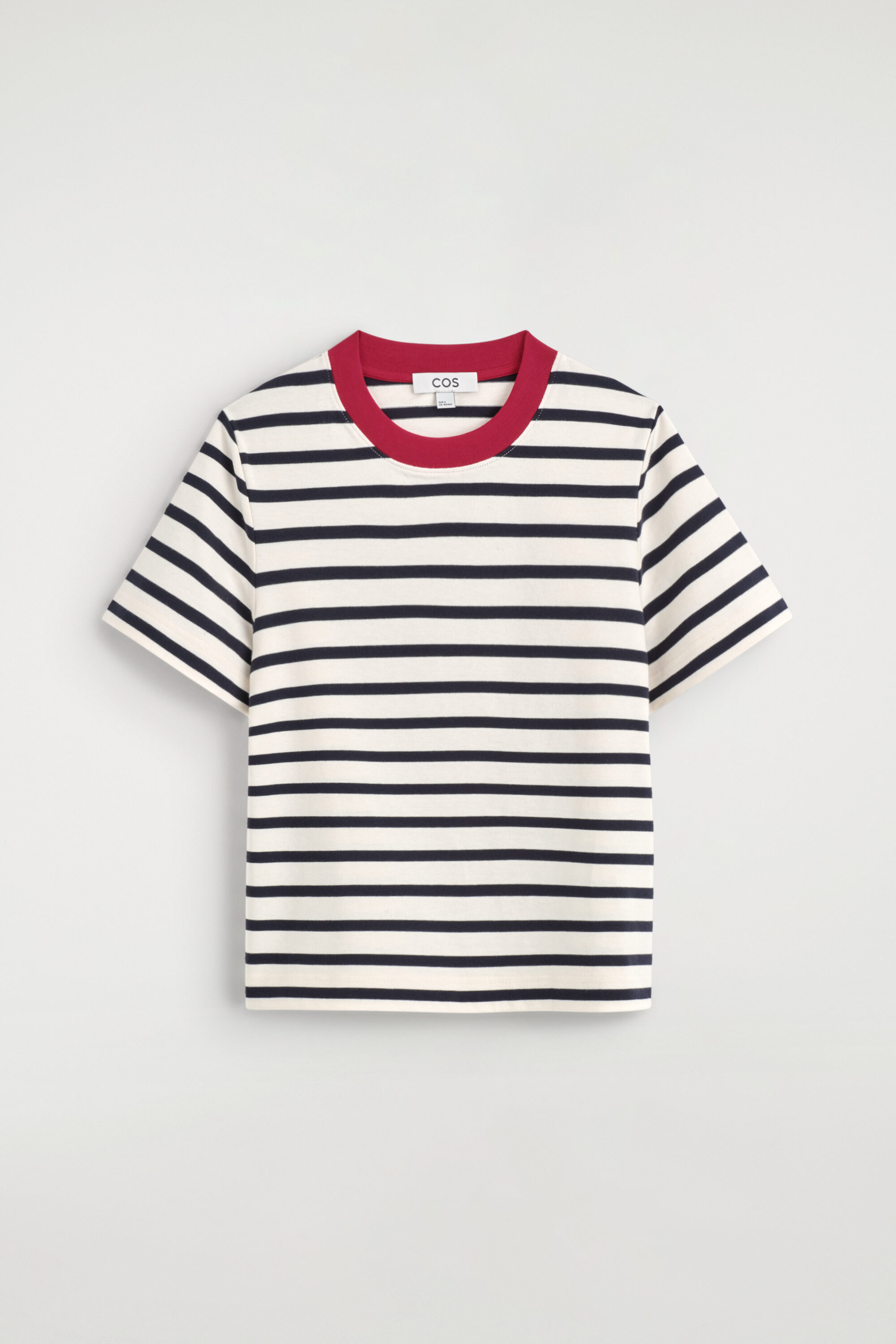 CLEAN CUT T-SHIRT - BLACK / WHITE / RED / STRIPED