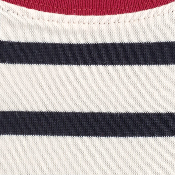 CLEAN CUT T-SHIRT - BLACK / WHITE / RED / STRIPED