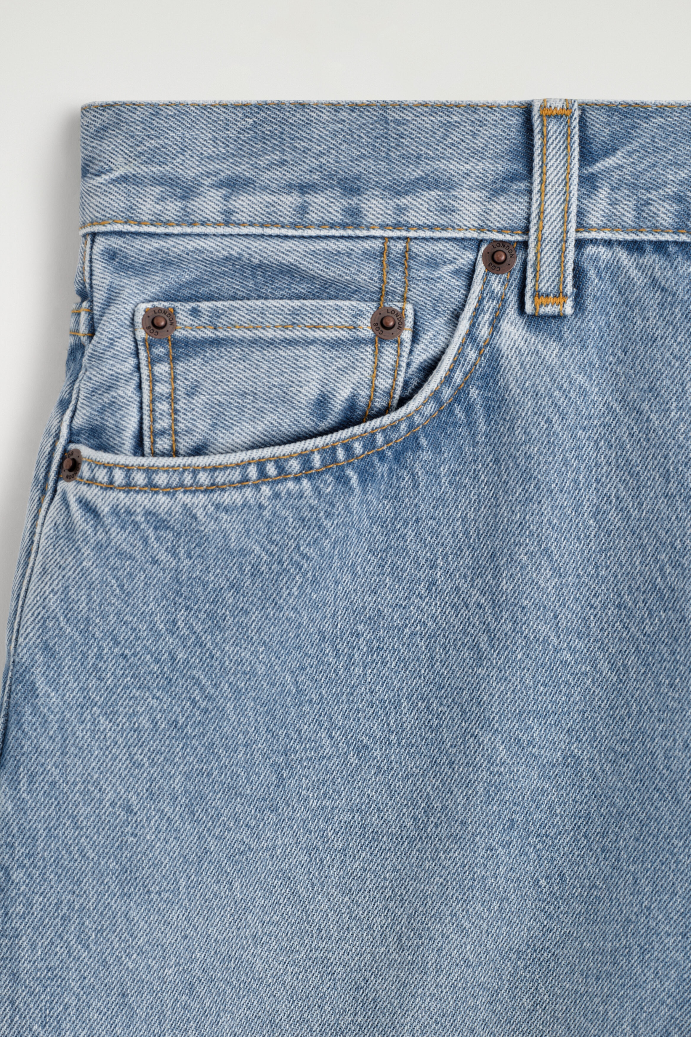 FACADE STRAIGHT-LEG JEANS - BLUE