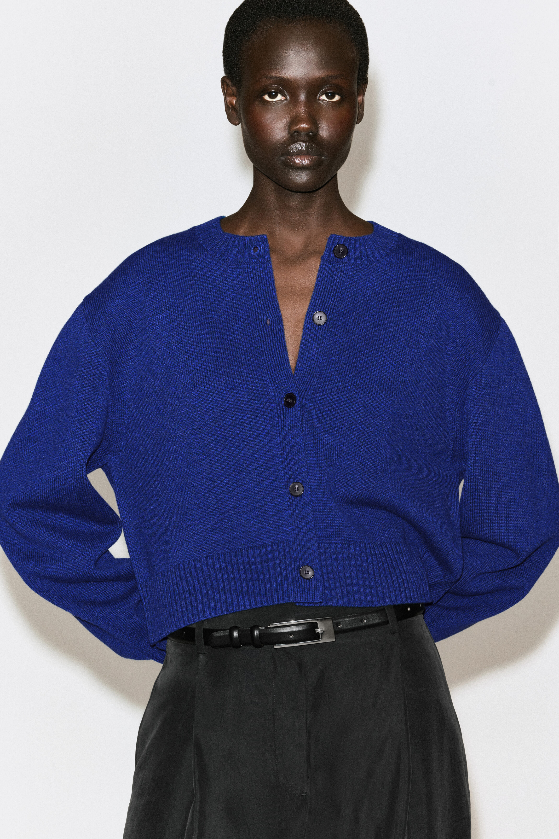 MERINO WOOL SWEATER - COBALT BLUE