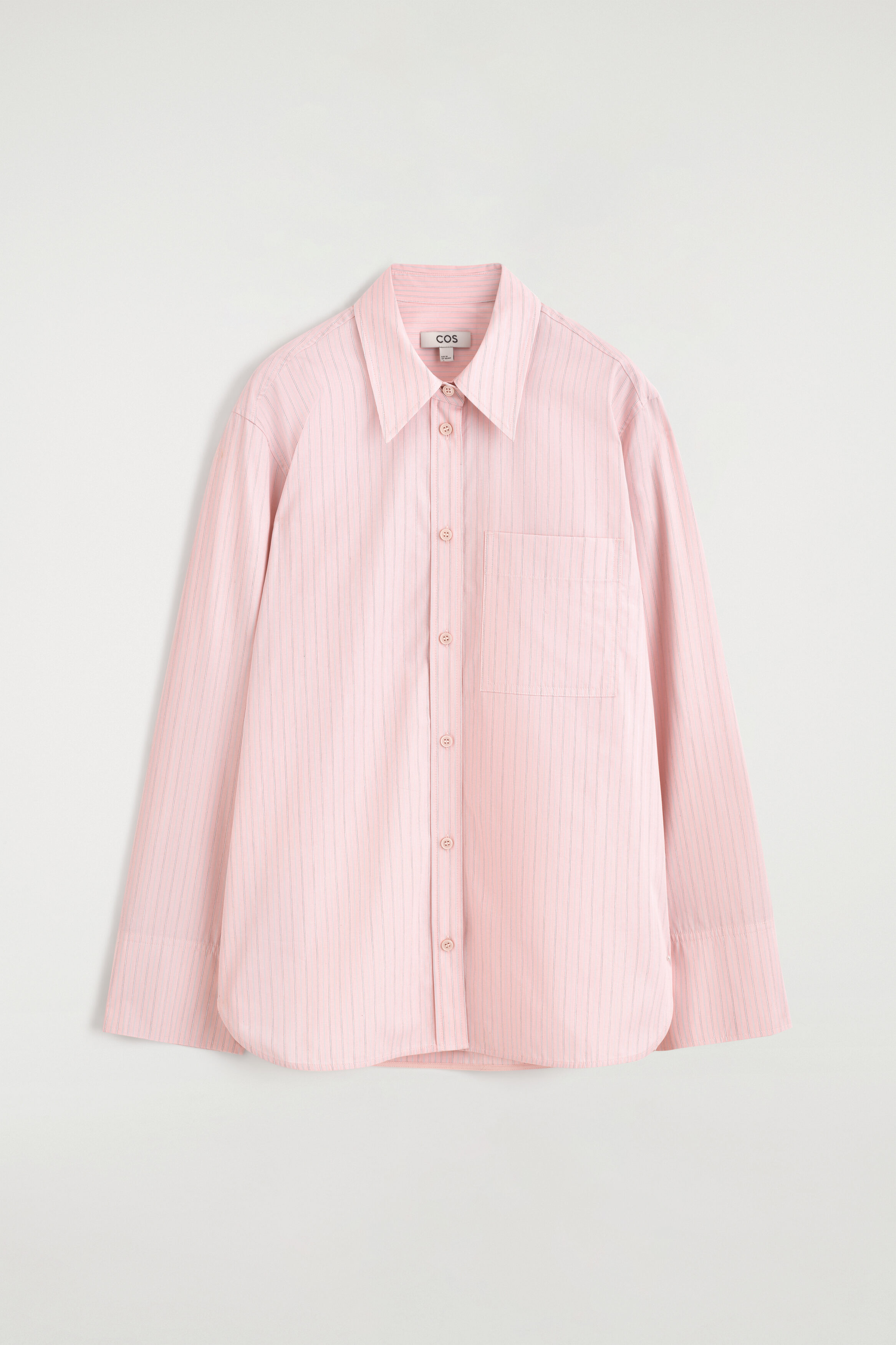 STRIPED COTTON SHIRT - PINK / STRIPED