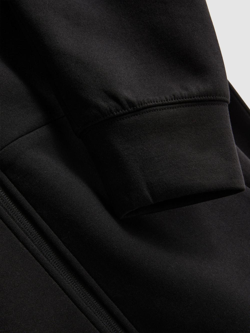Zip-Up Gym Hoodie - Black