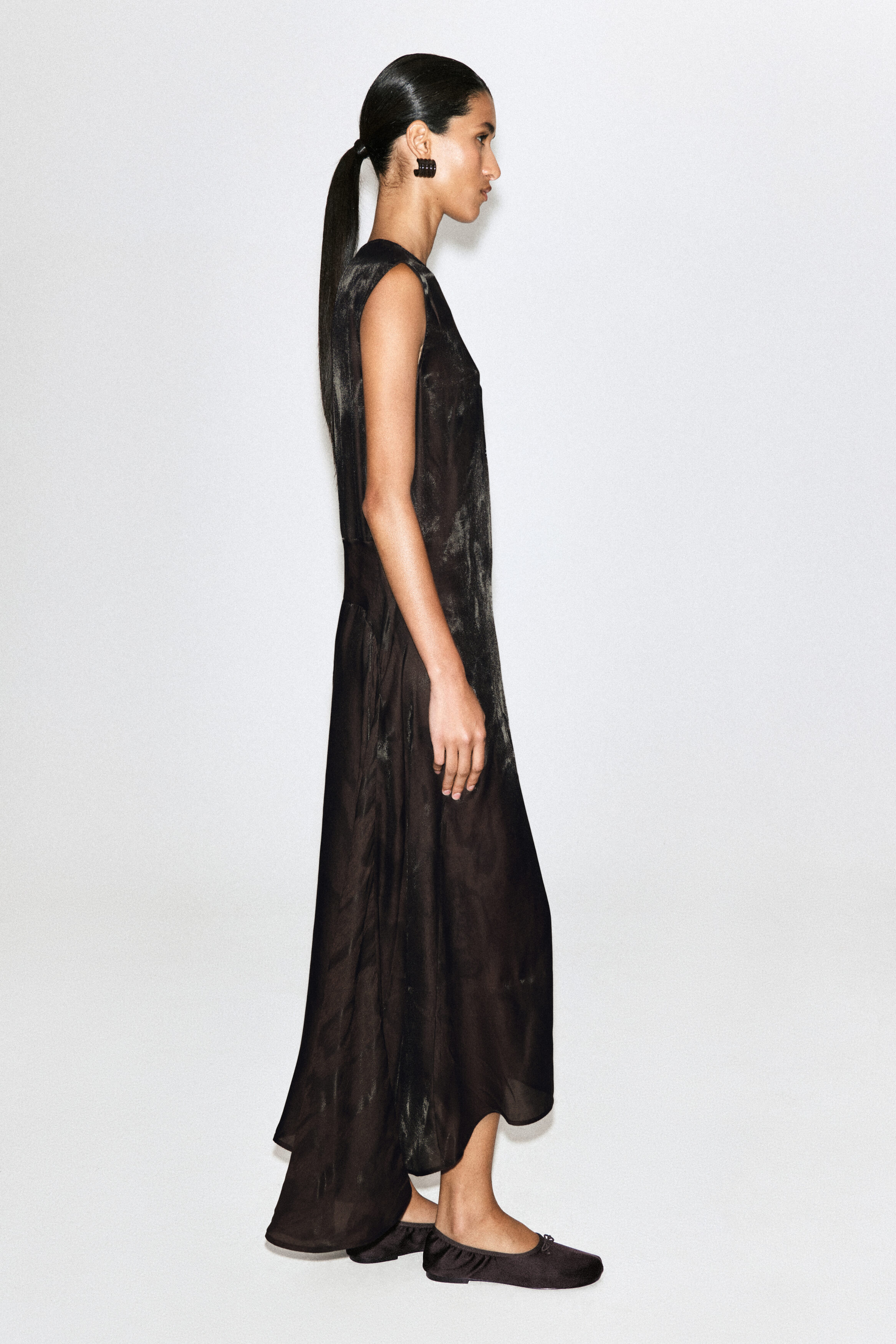 ANIMAL-JACQUARD MIDI DRESS - BROWN / ANIMAL PRINT