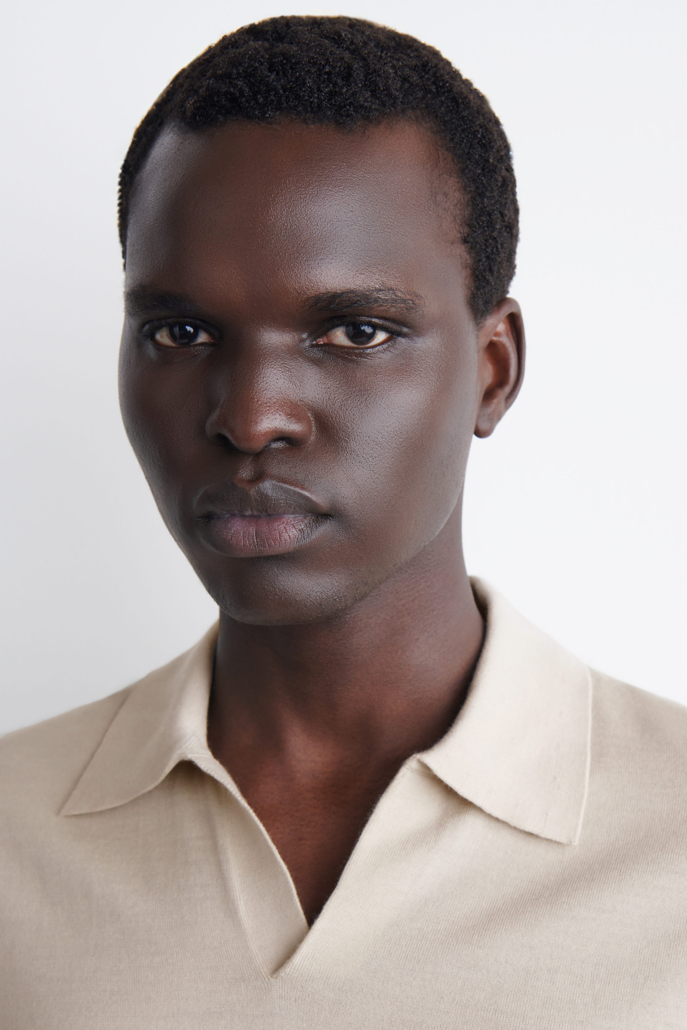MERINO WOOL POLO SHIRT - ECRU
