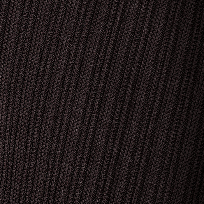 TEXTURED-PANEL COTTON POLO SHIRT - DARK BROWN