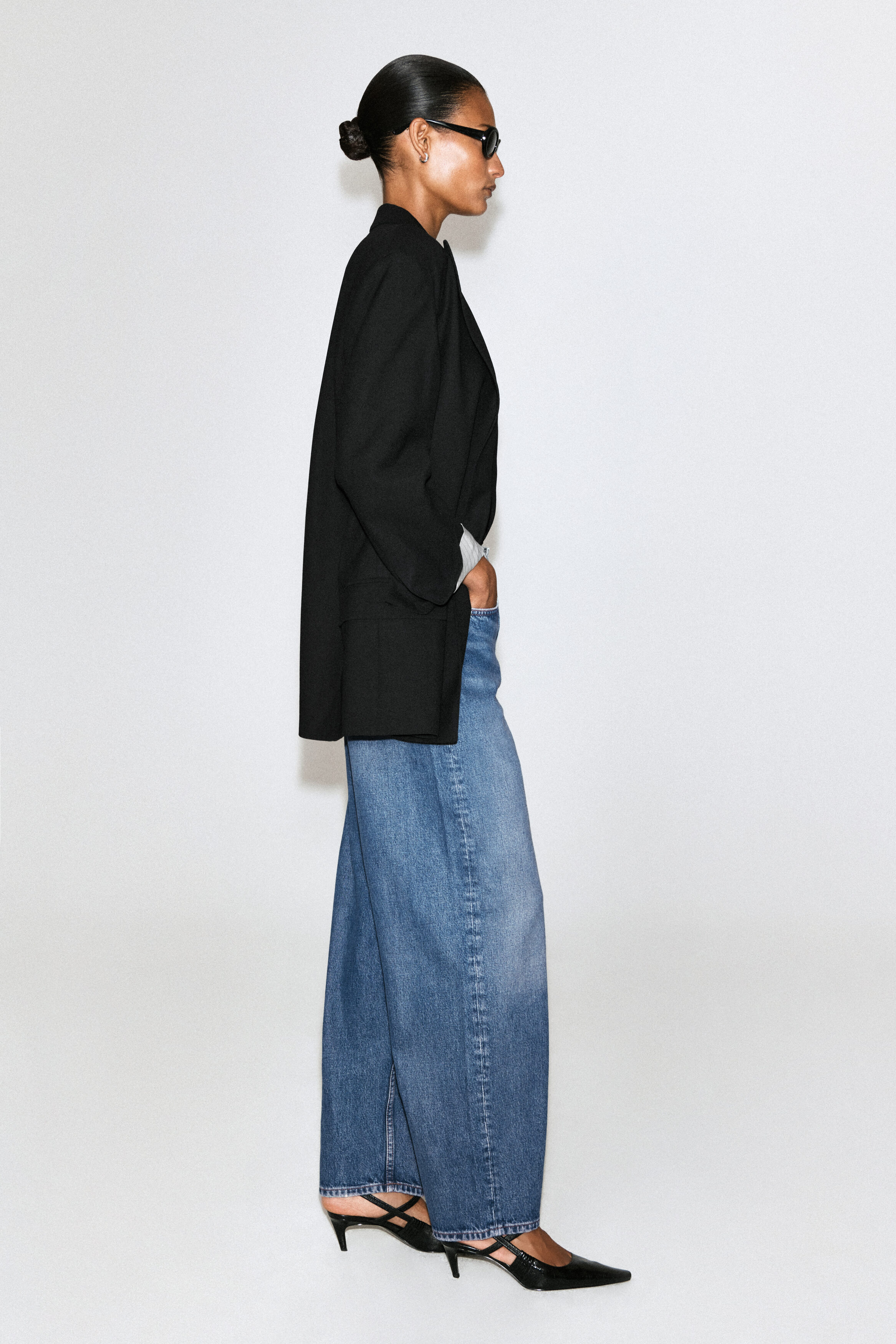 BAY BARREL-LEG JEANS - BLUE