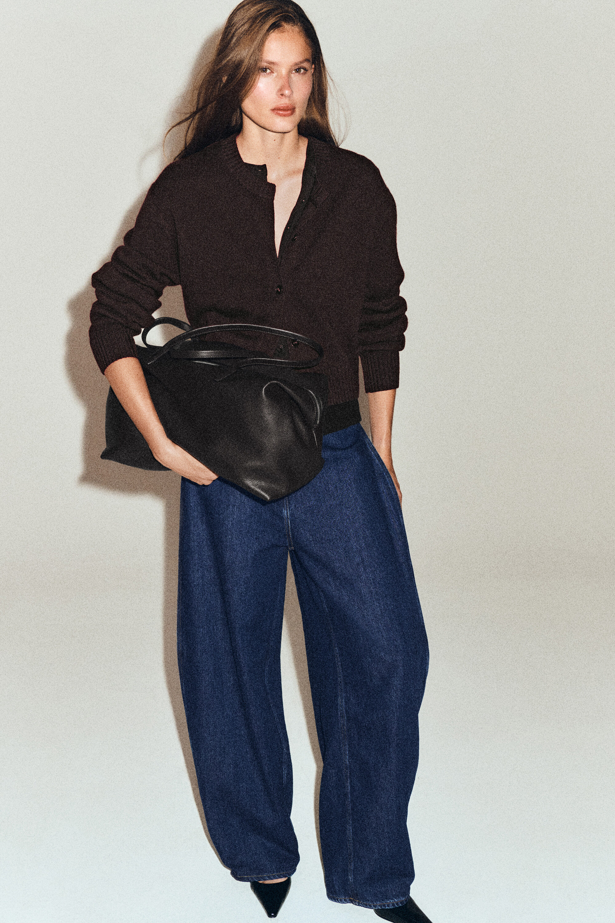 MERINO WOOL SWEATER - BROWN