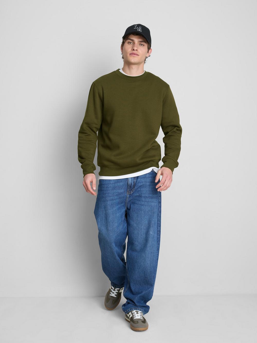Regular Fit Sweatshirt - Olive