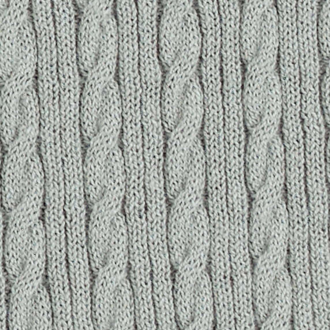 CABLE-KNIT COTTON-LINEN POLO SHIRT - GRAY