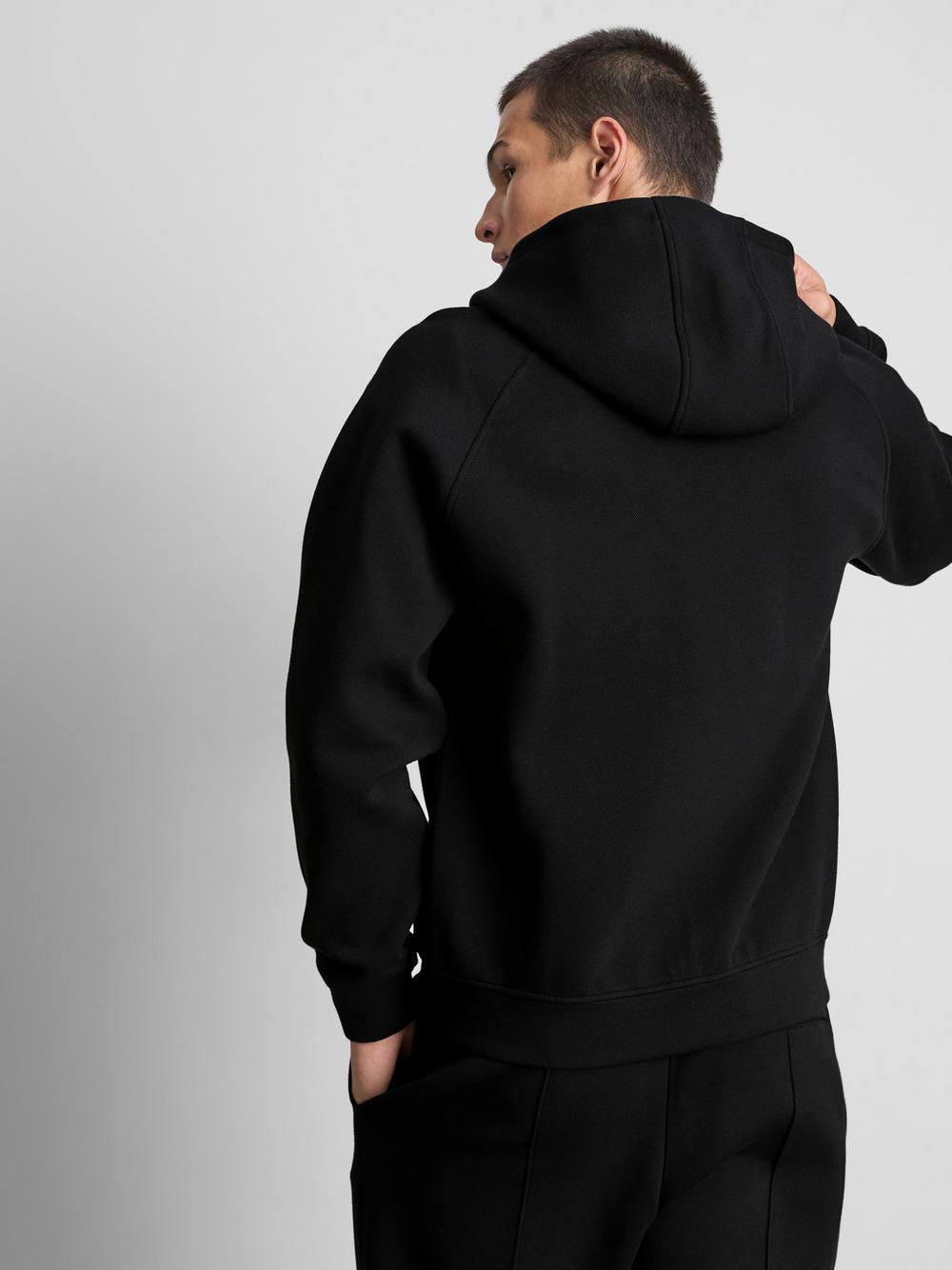 The Edit Zip-Up Hoodie - Black