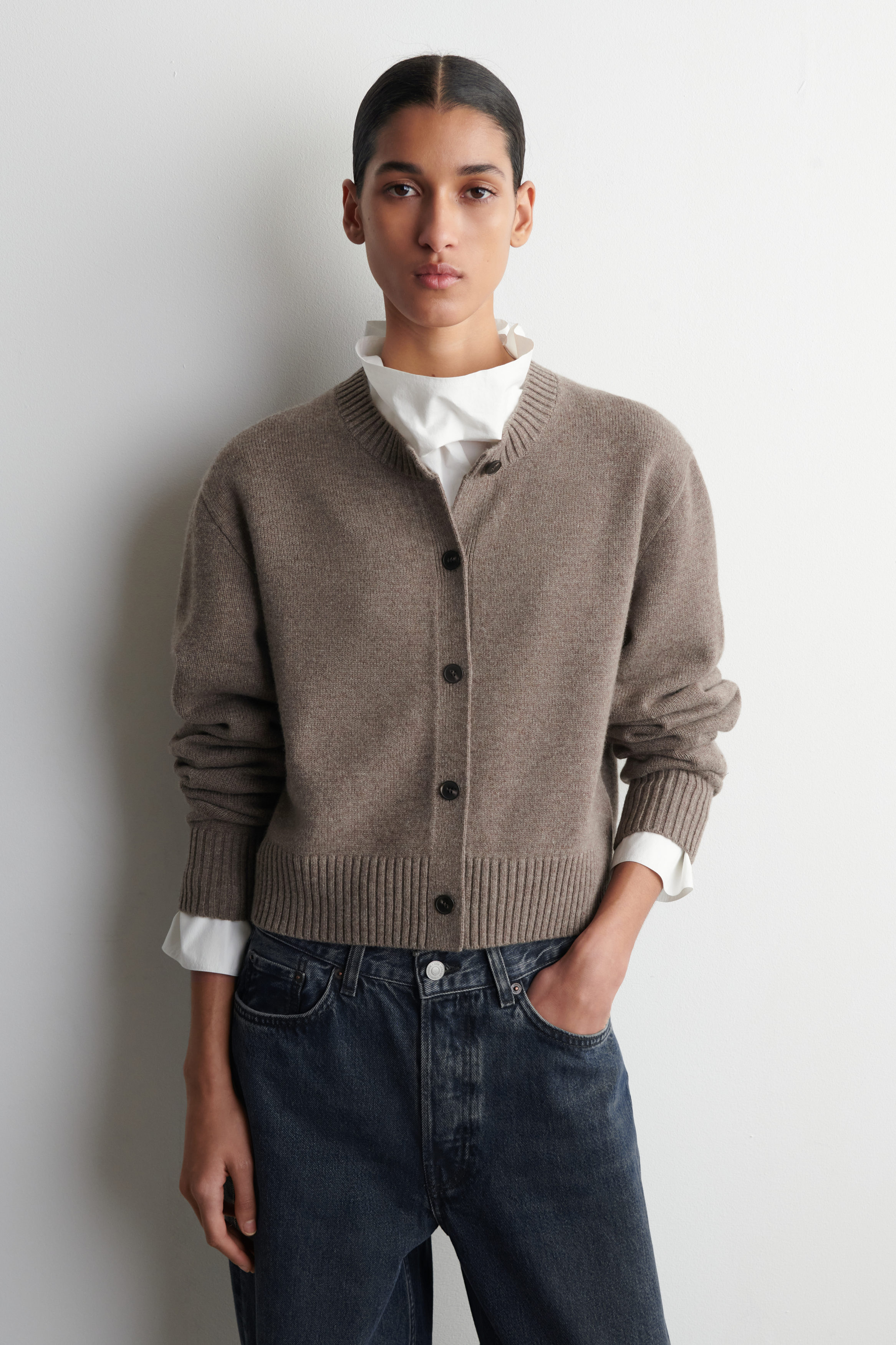 MERINO WOOL SWEATER - BEIGE MÉLANGE