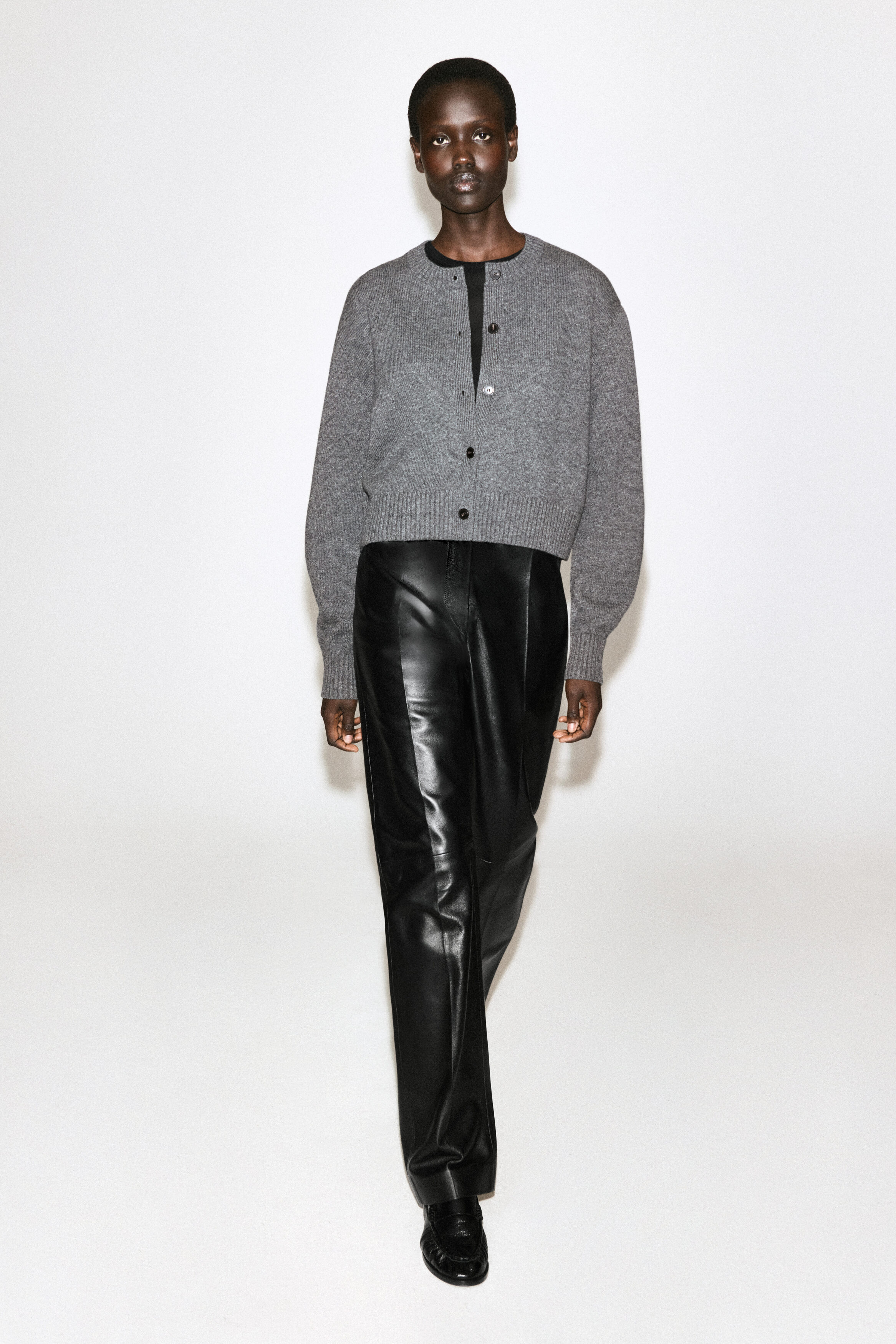 MERINO WOOL SWEATER - GRAY MÉLANGE