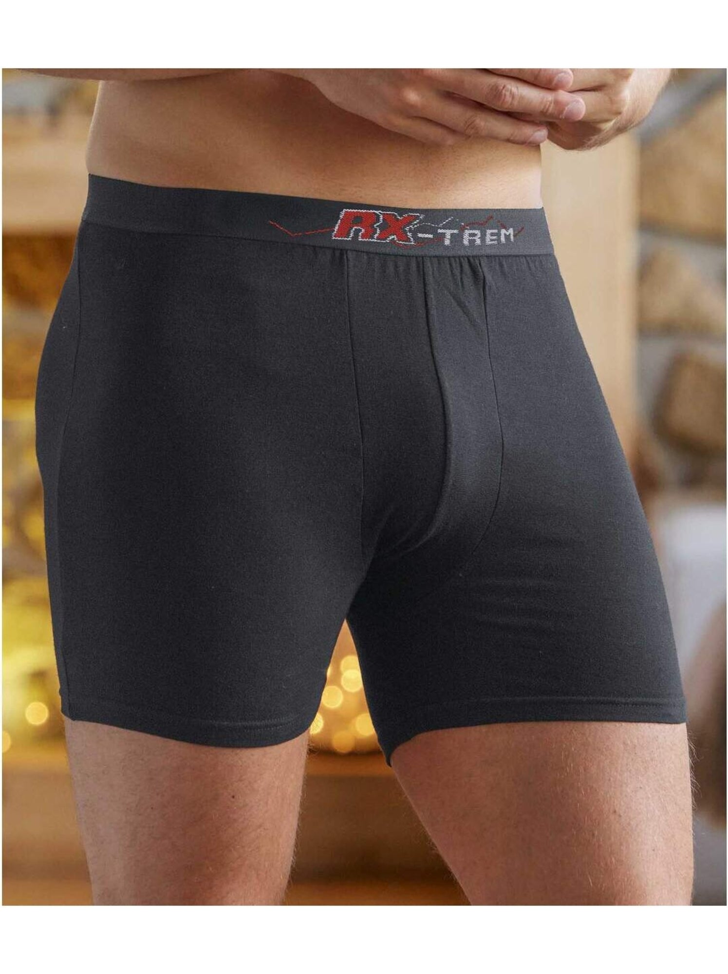 Lot de 10 boxers unis  - atlas for men - Gris Noir - 2