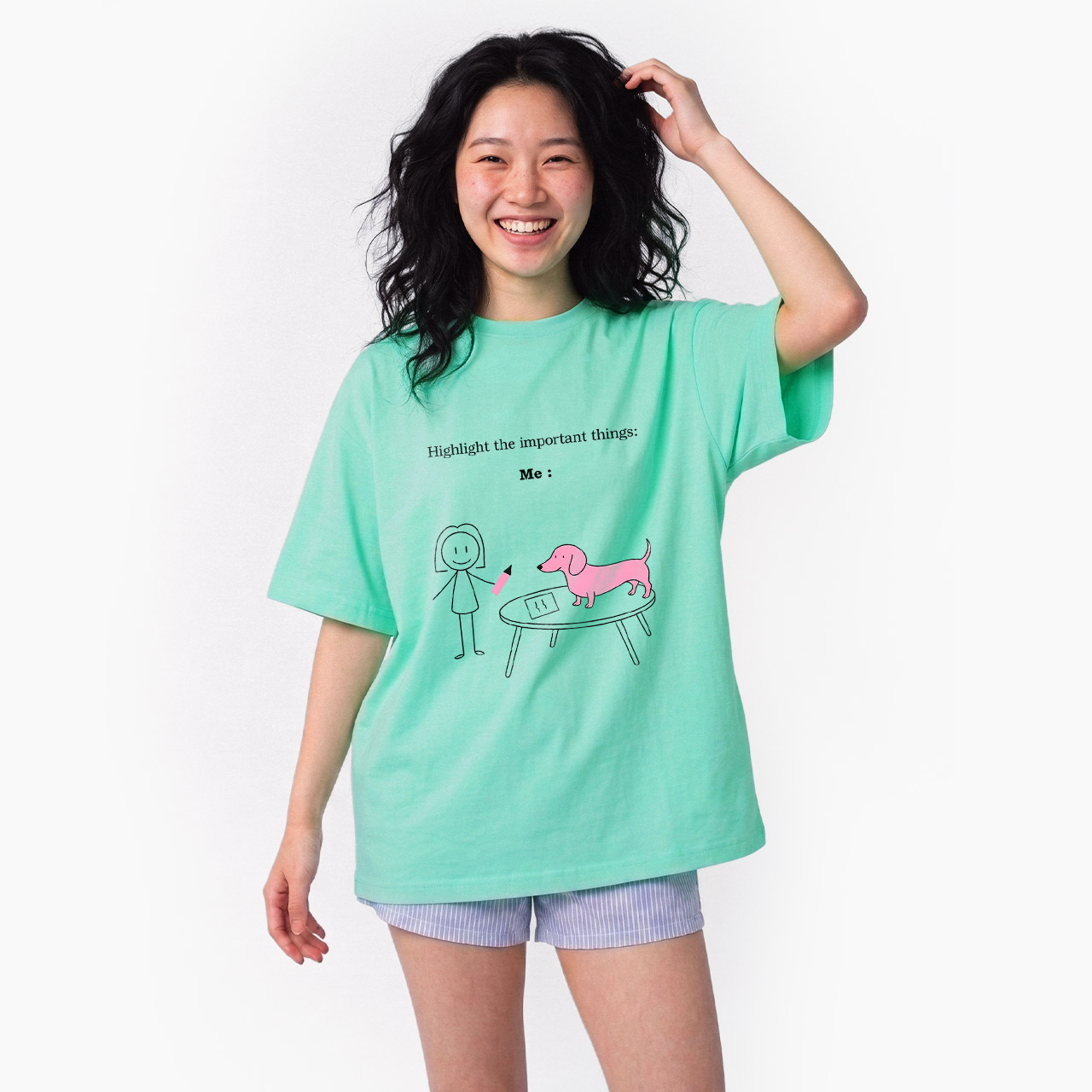 Highlight the important things Me and Dog T Shirts