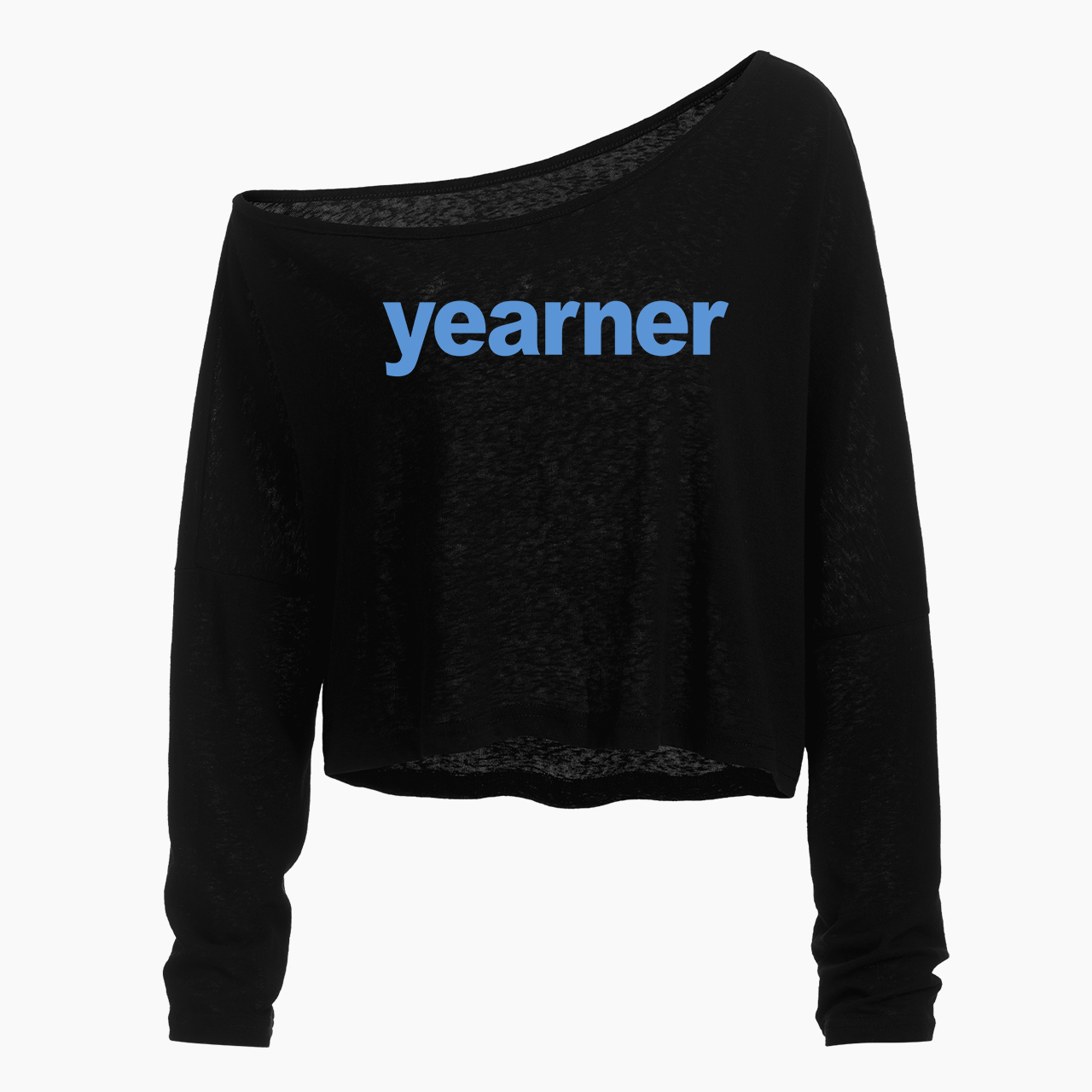 Yearner Off Shoulder Long Sleeve Crop Top