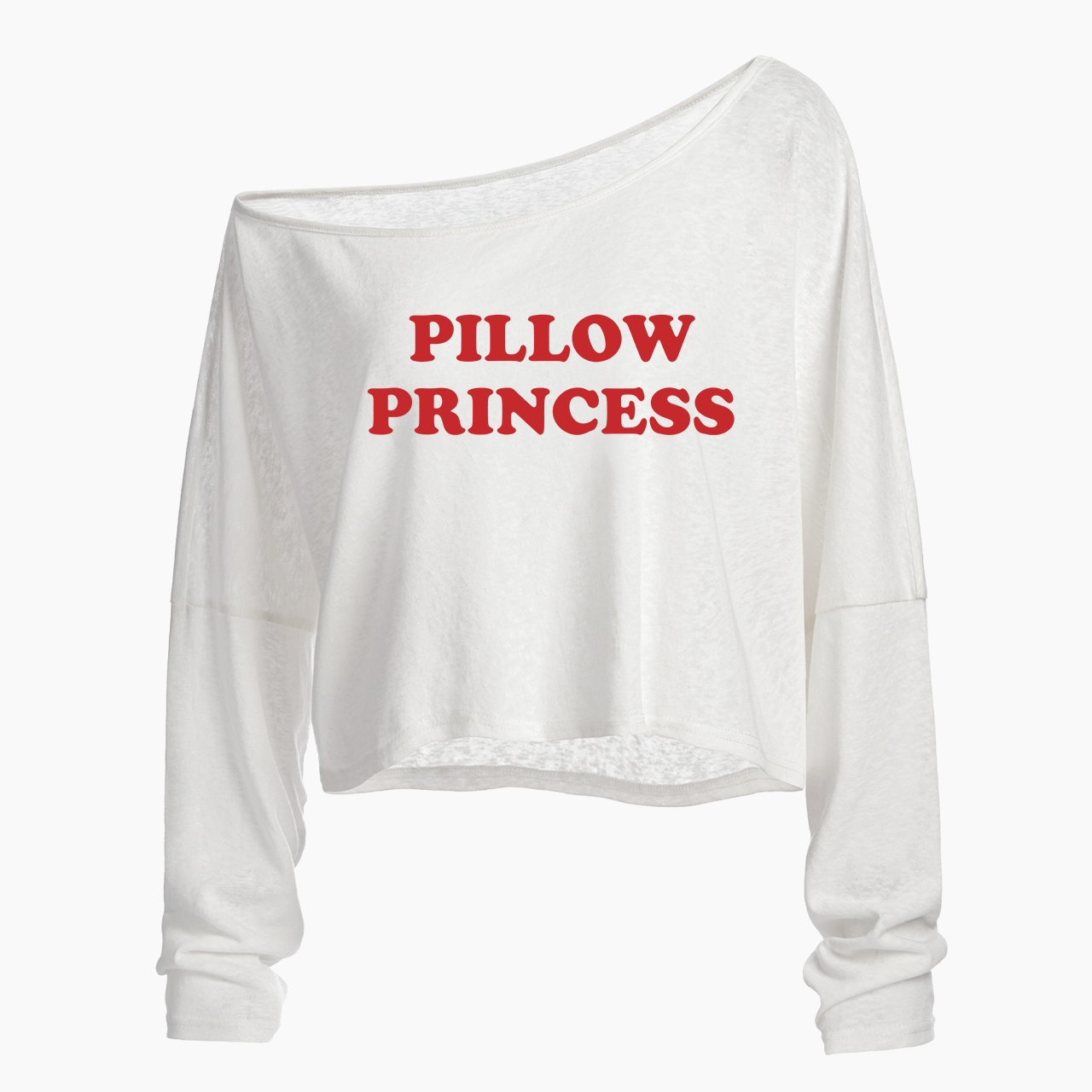 Pillow Princess Off Shoulder Long Sleeve Crop Top
