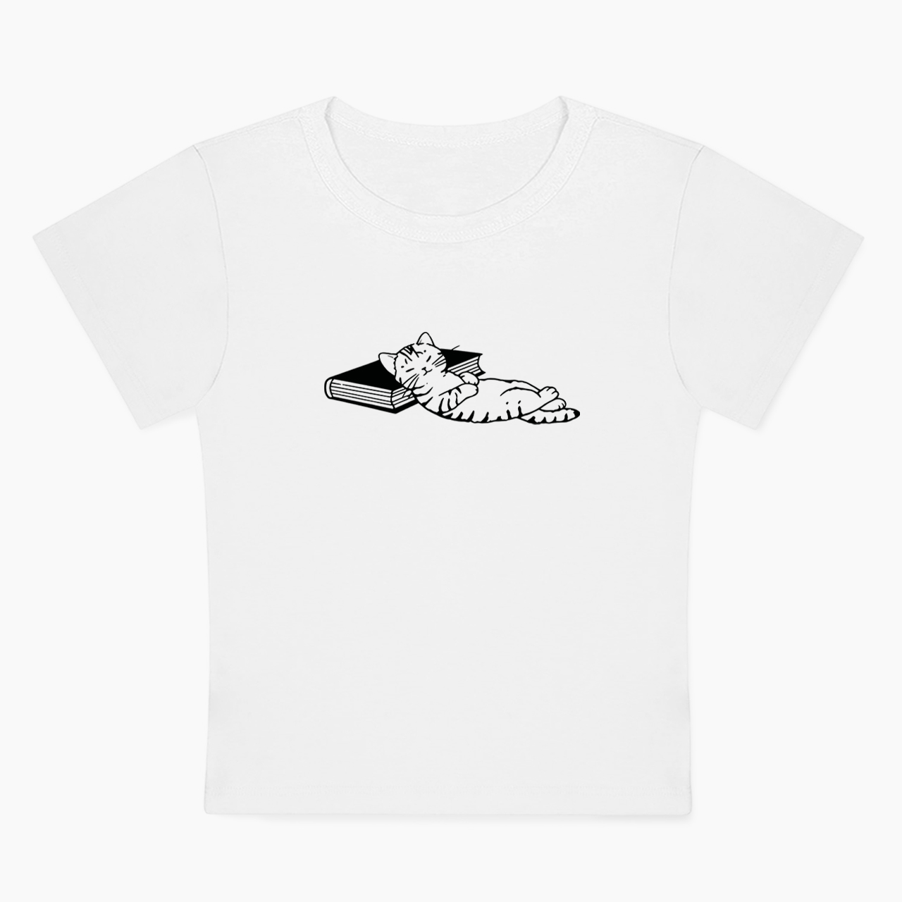 Cute Literary Cat Baby Tee