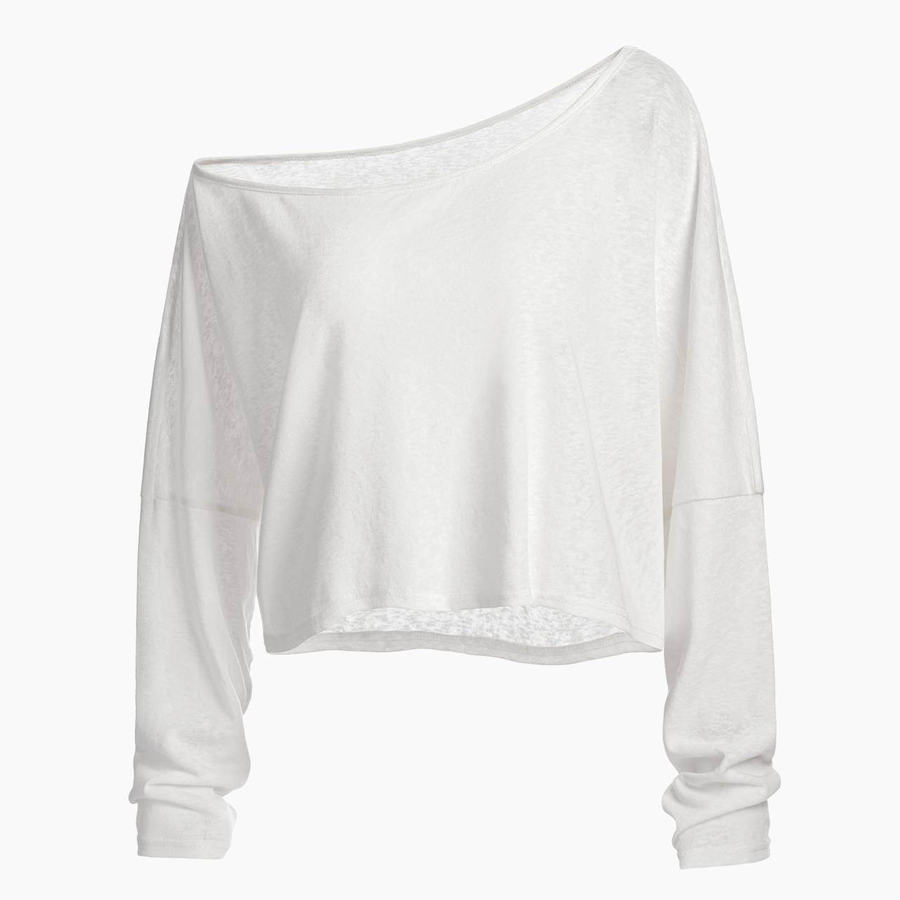 Off Shoulder Long Sleeve Crop Top Jellypine