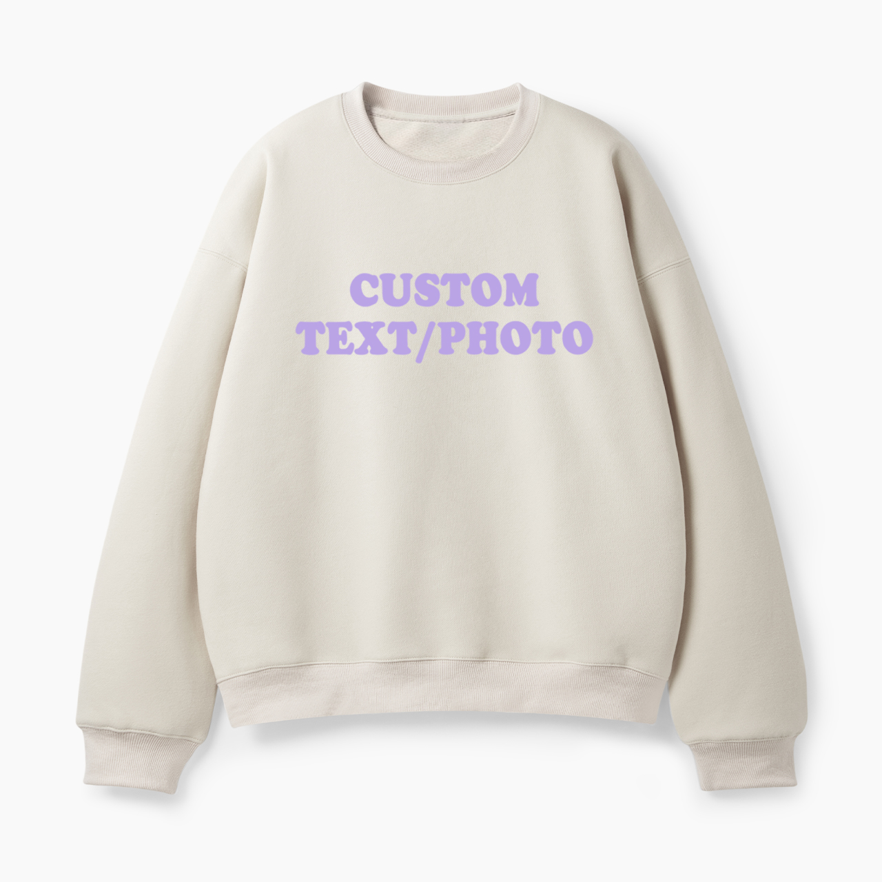 Custom Personalized Text Photo Classic Sweatshirt