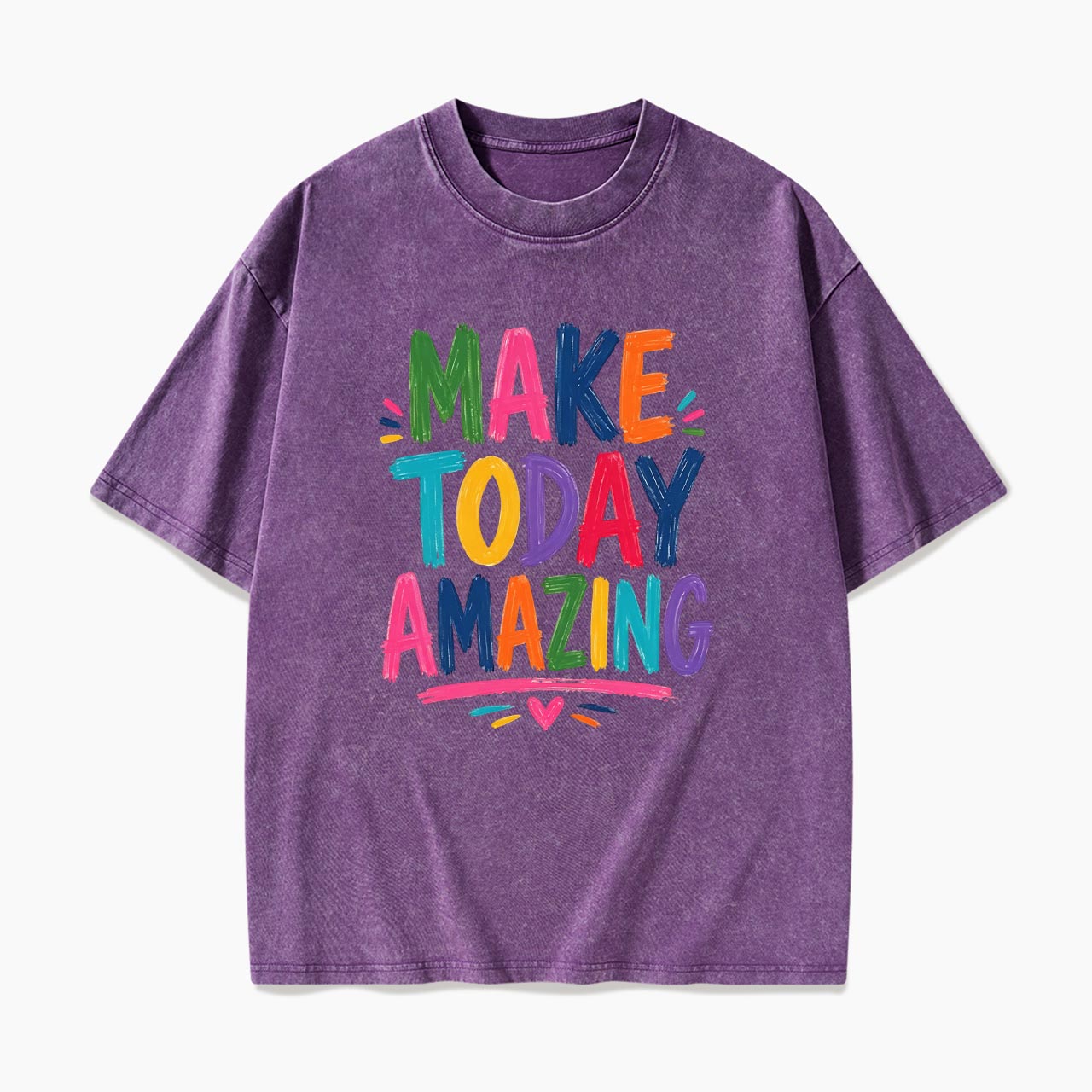 Make Today Amazing Motivational Washed Tees