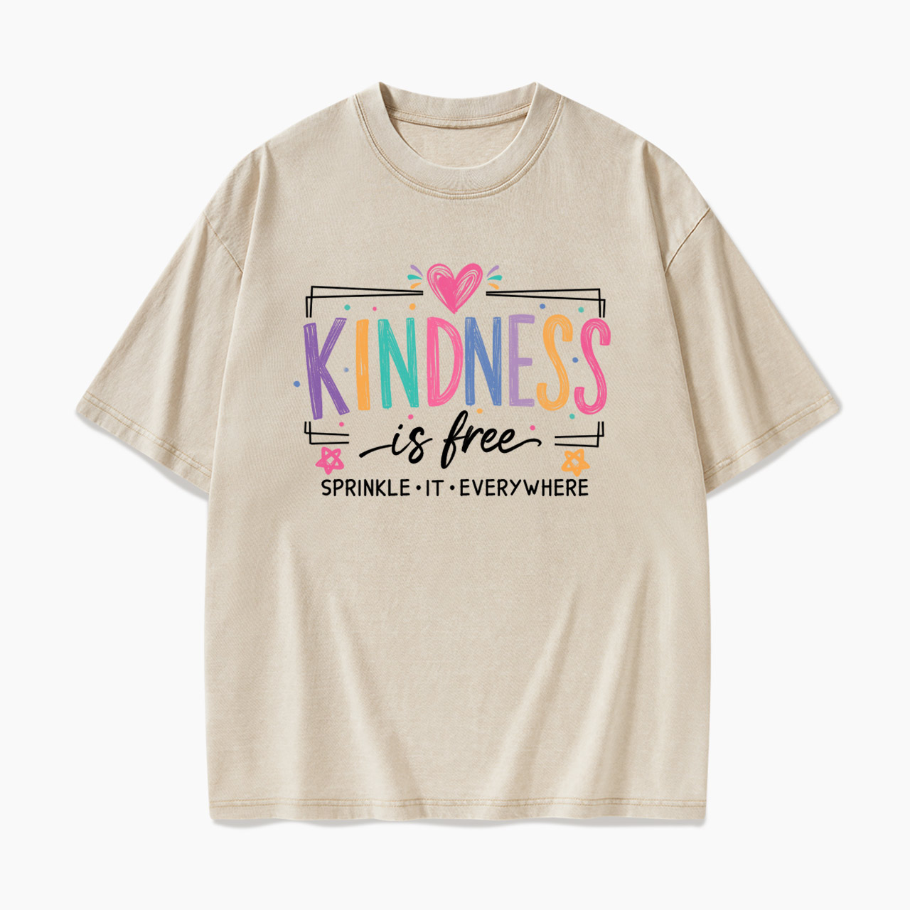 Kindness is Free Sprinkle it Everywhere Washed Tees