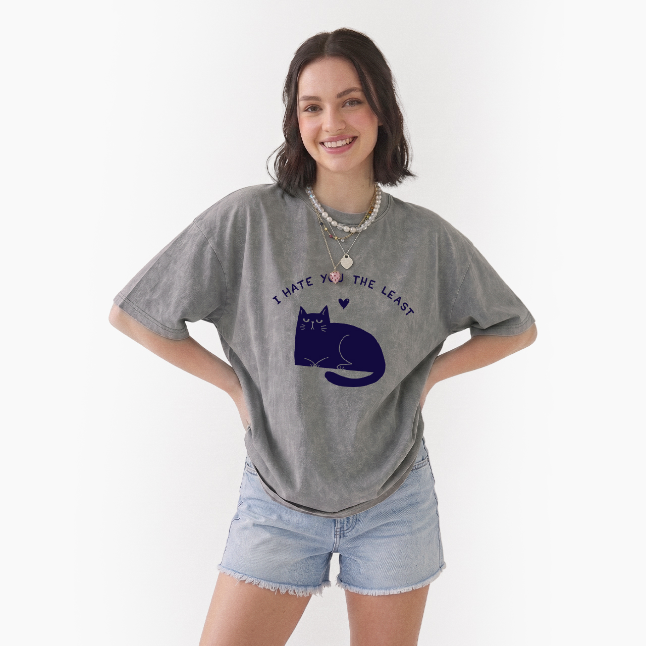 I Hate You The Least Washed Tees