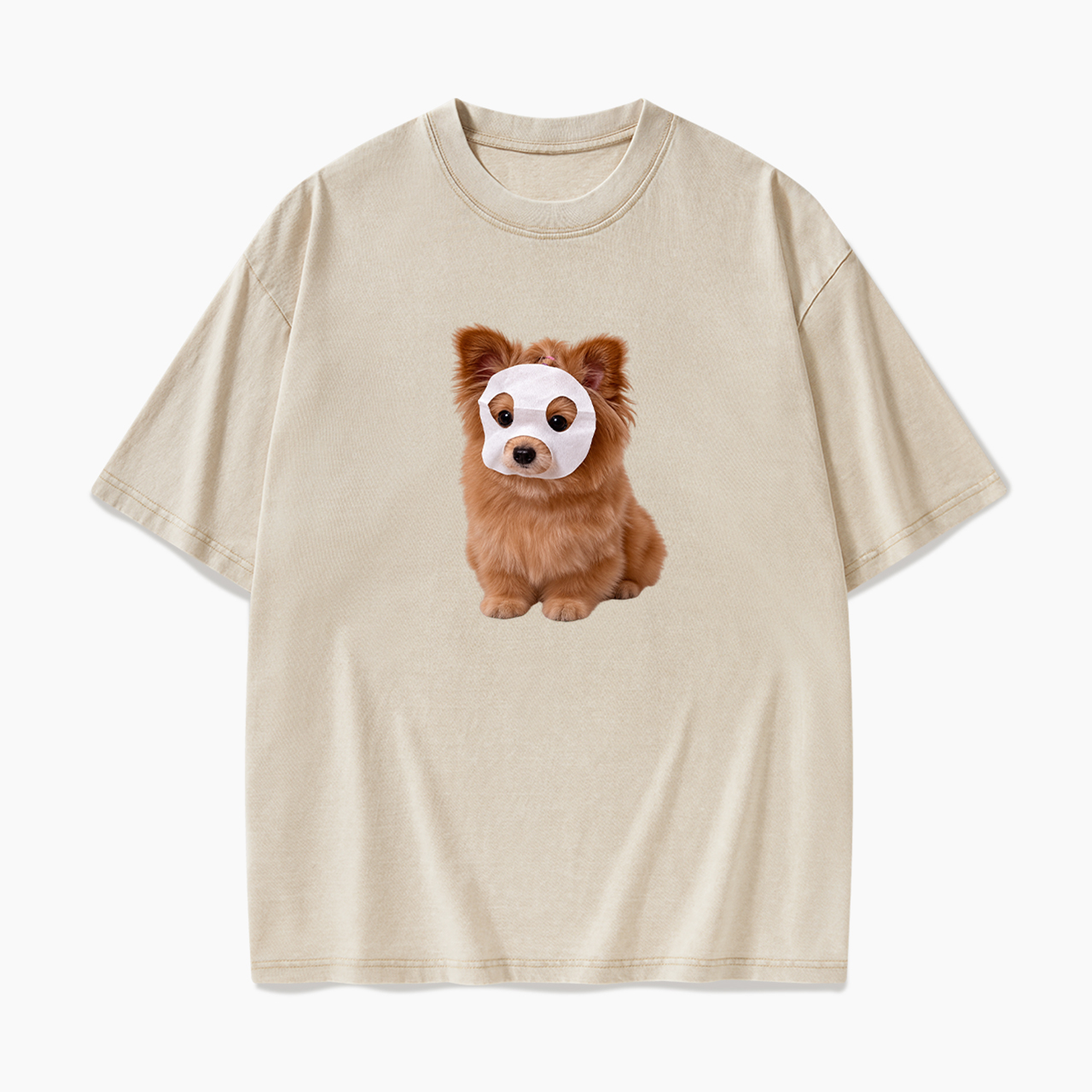 Puppy Mask Washed Tees