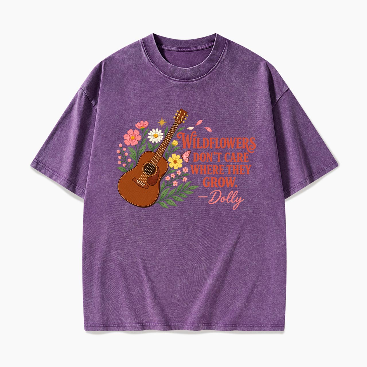 Wildflowers Country Music Washed Tees