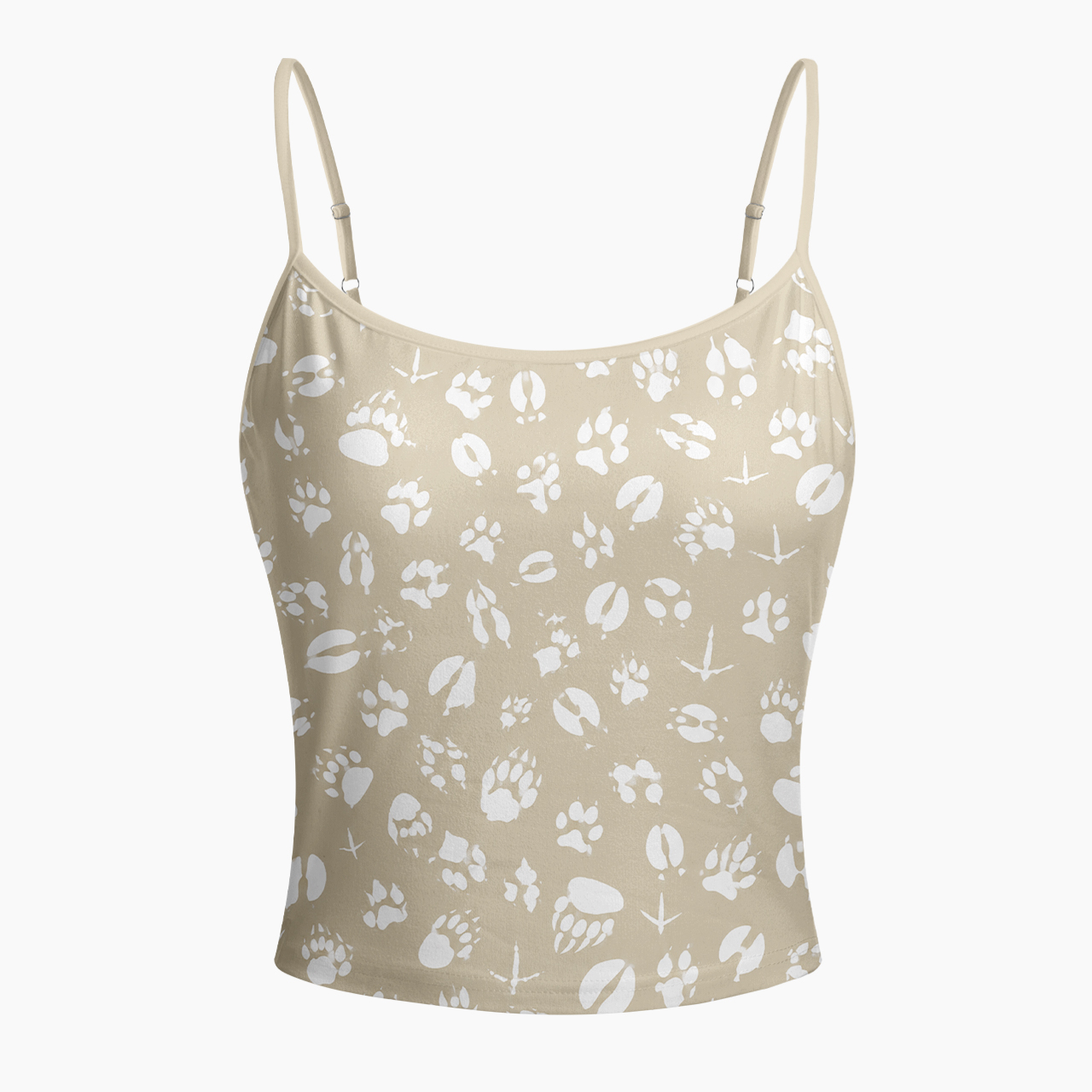 Animals Footprints Spaghetti Strap Top