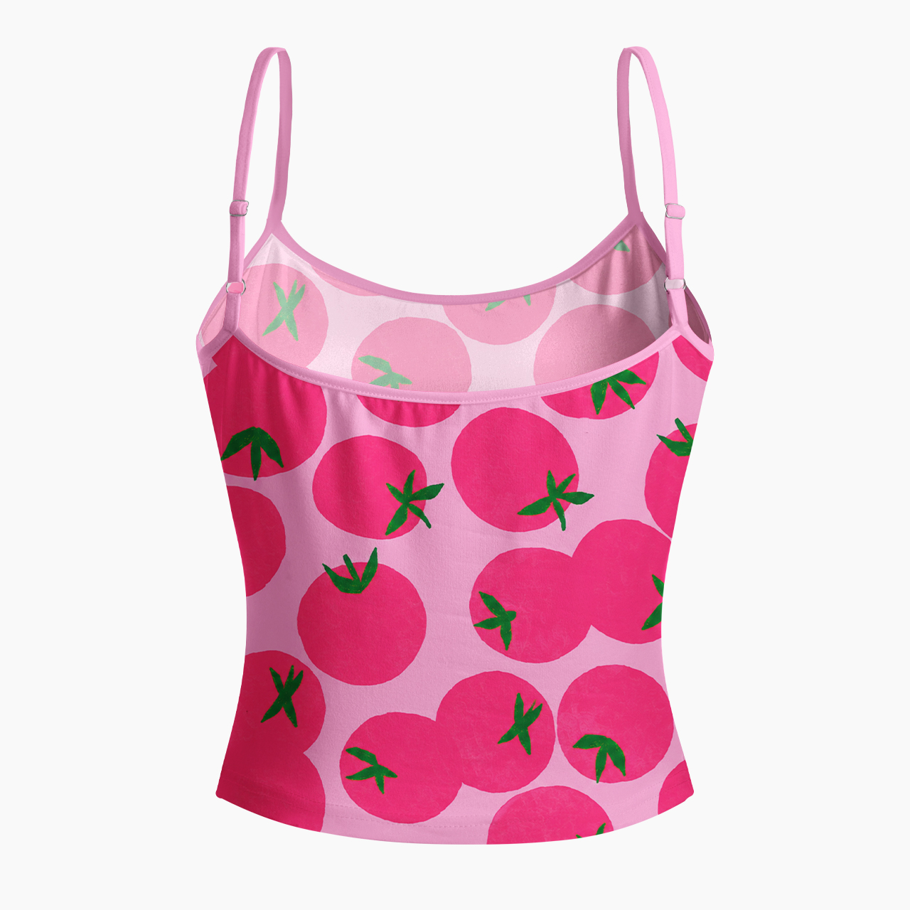 Hot Pink Tomato Spaghetti Strap Top