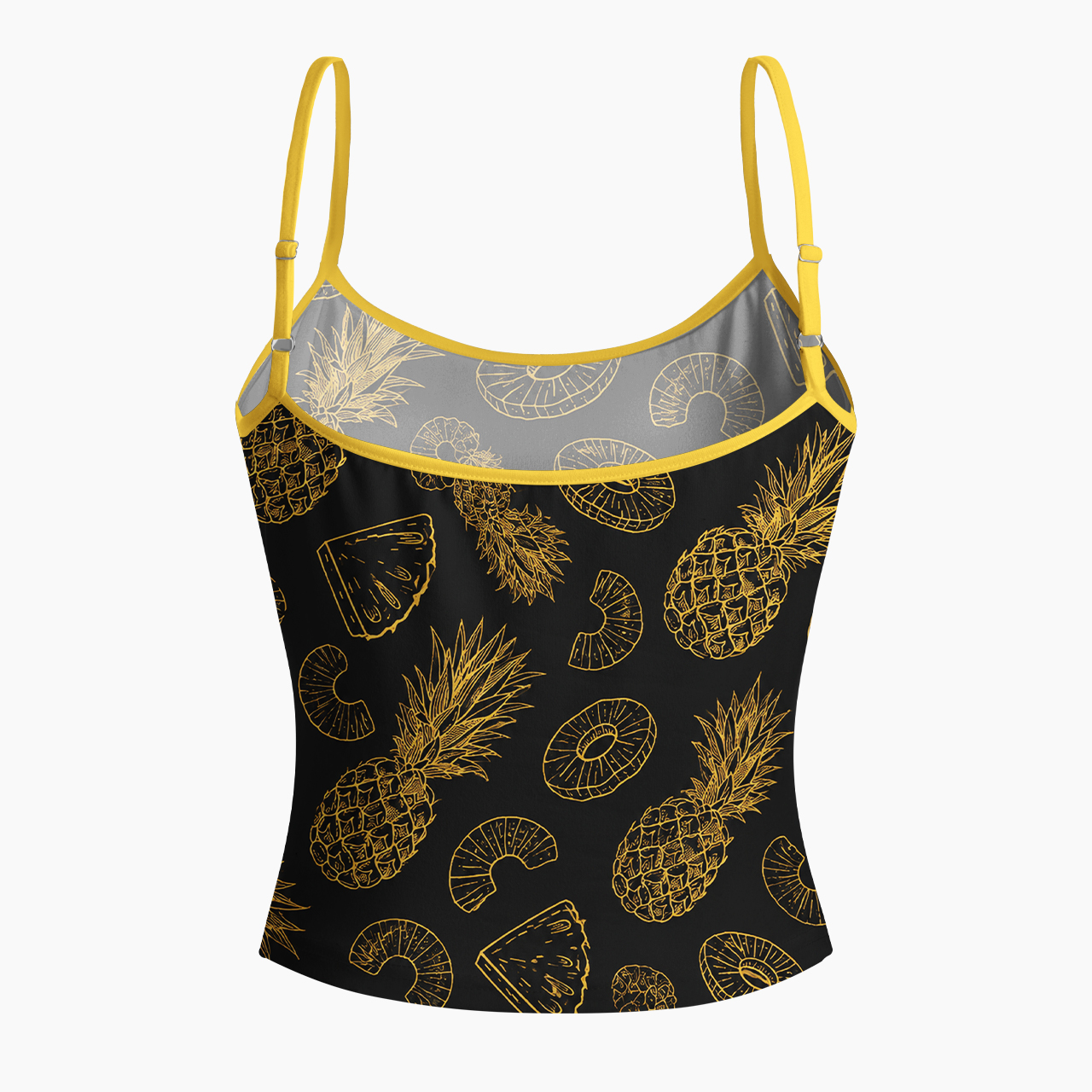 Midnight Pineapple Spaghetti Strap Top