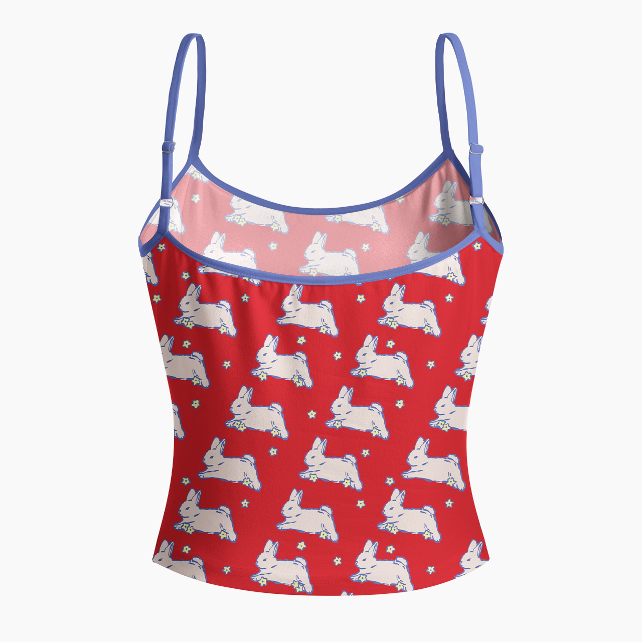 Playful Bunny Spaghetti Strap Top